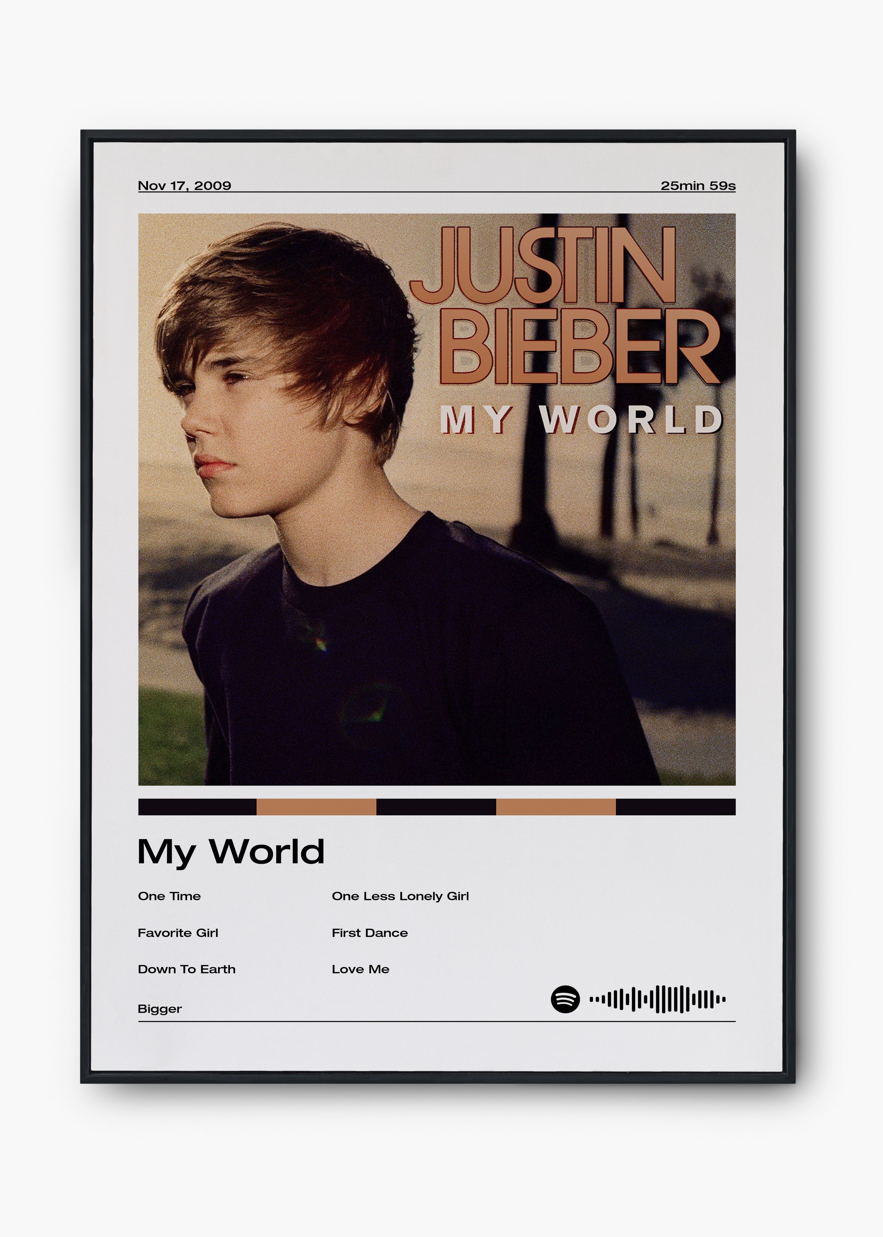 Quadro Justin Bieber My World