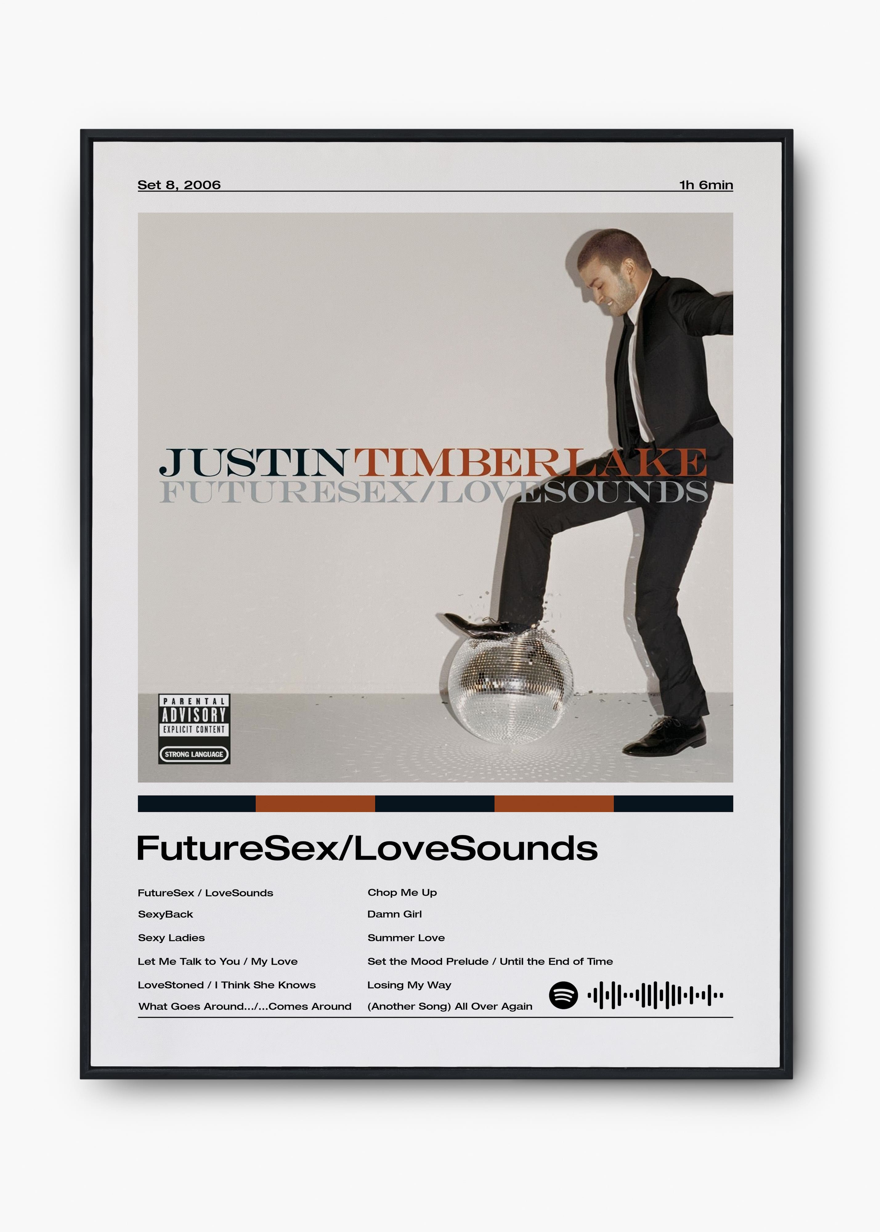 Quadro Justin Timberlake FutureSex/LoveSounds