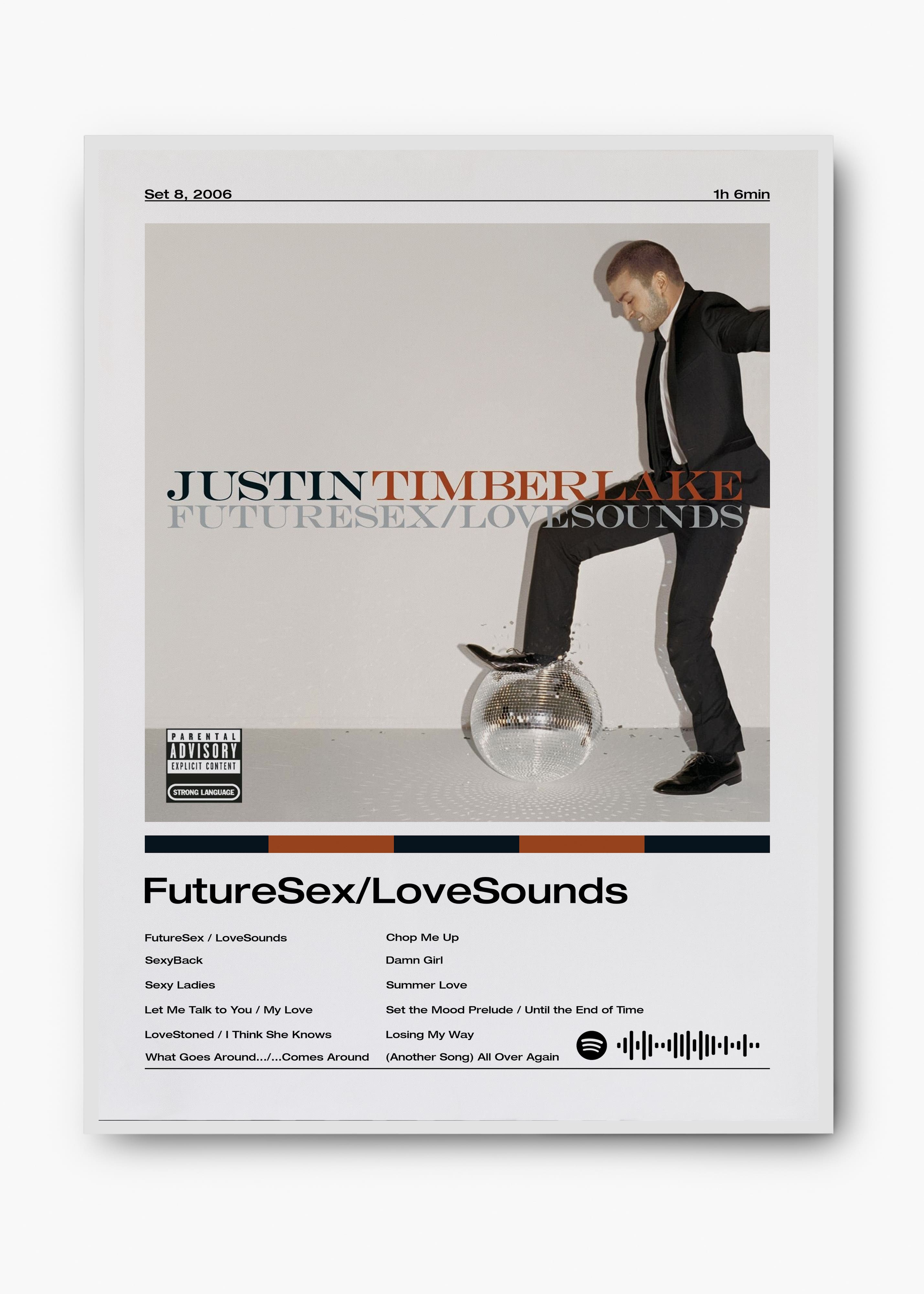 Quadro Justin Timberlake FutureSex/LoveSounds