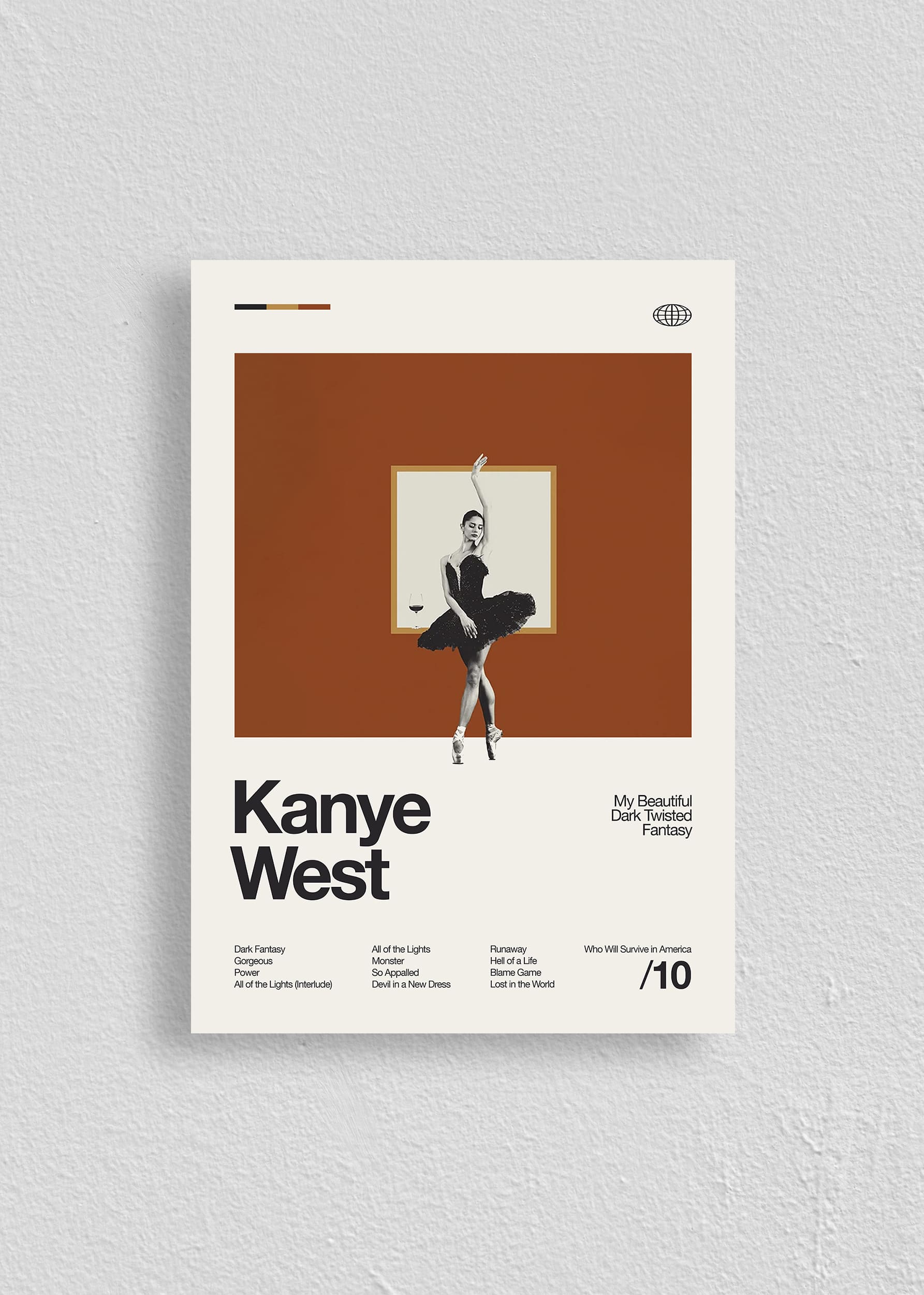 Quadro Kanye West My Beautiful Dark Twisted Fantasy