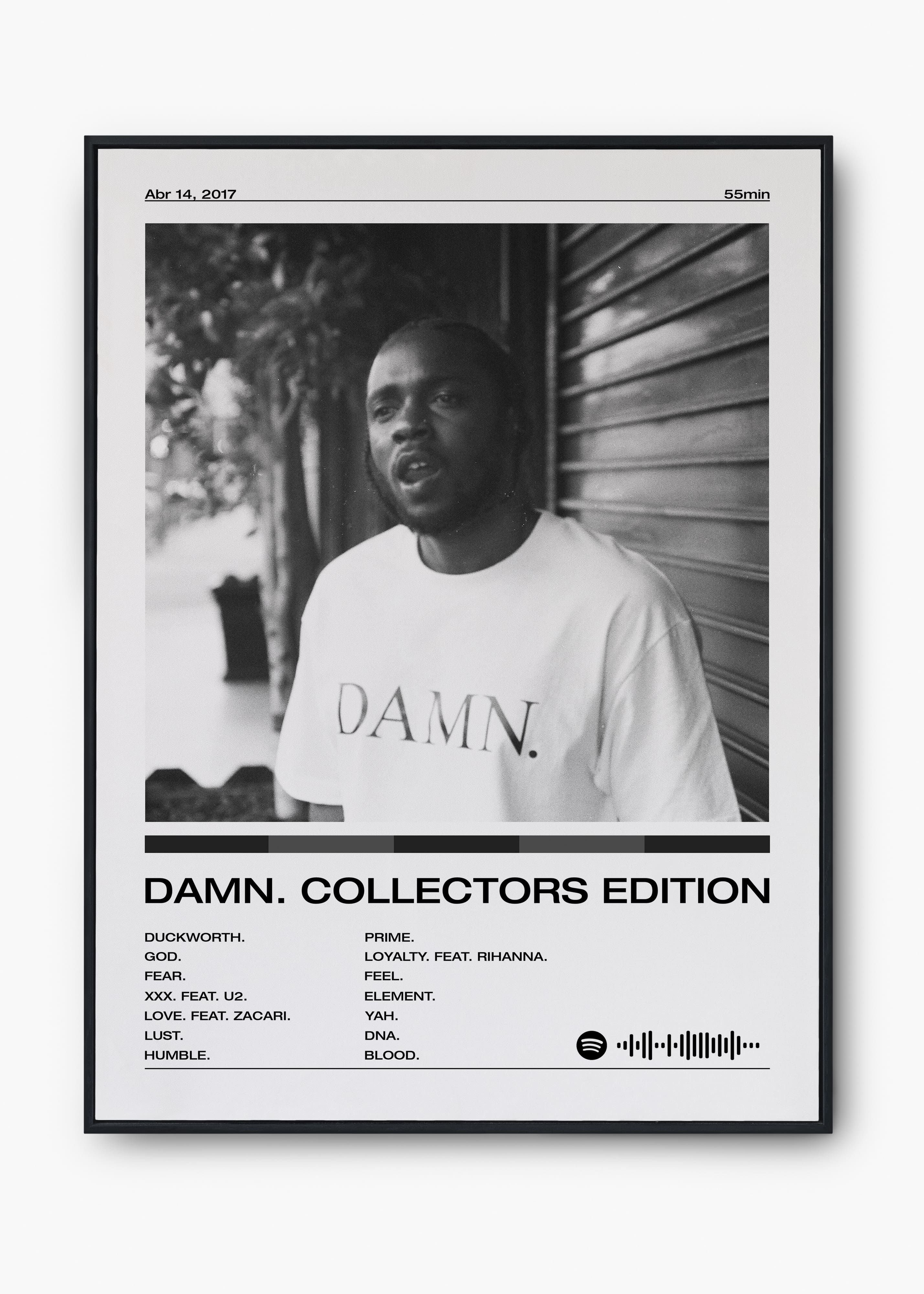 Quadro Kendrick Lamar Damn Collector's Edition