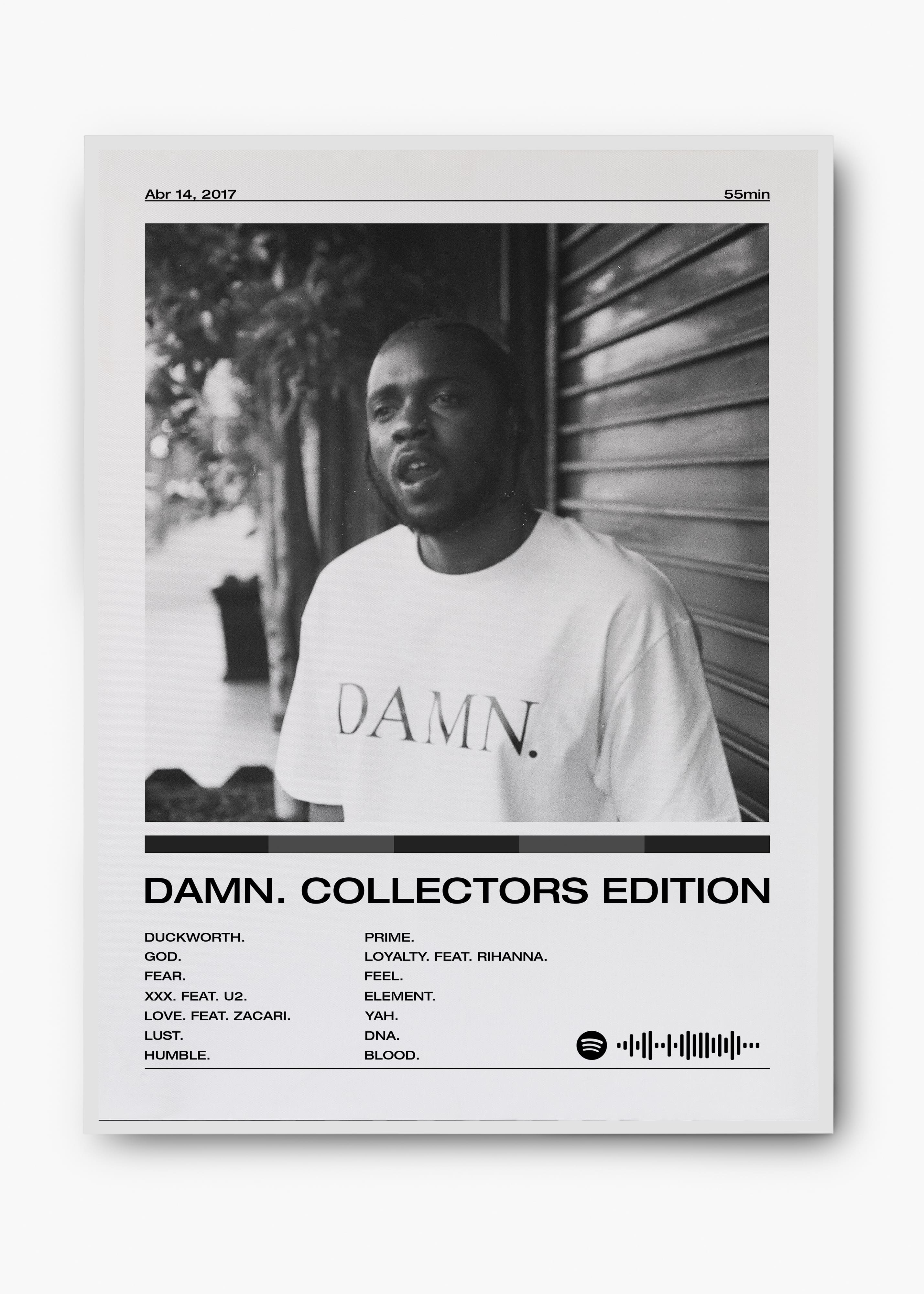 Quadro Kendrick Lamar Damn Collector's Edition