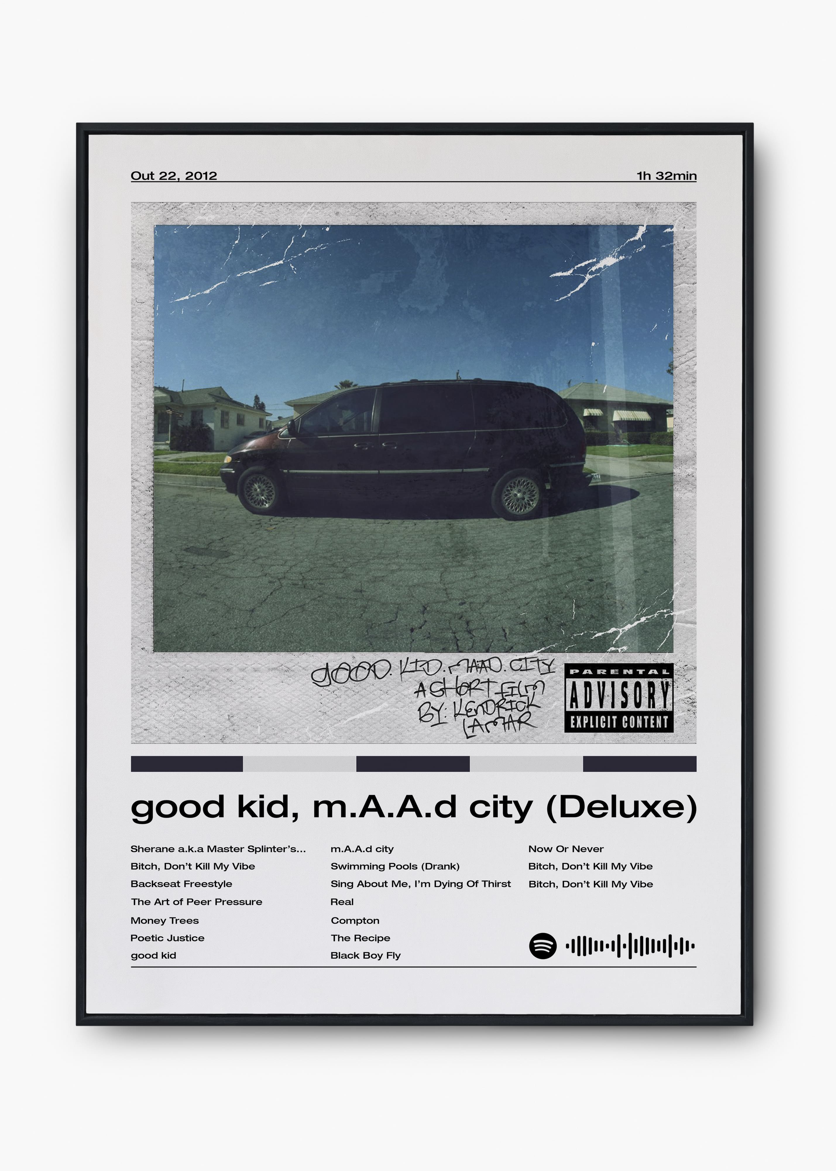 Quadro Kendrick Lamar Good Kid, M.A.A.D City (Deluxe)