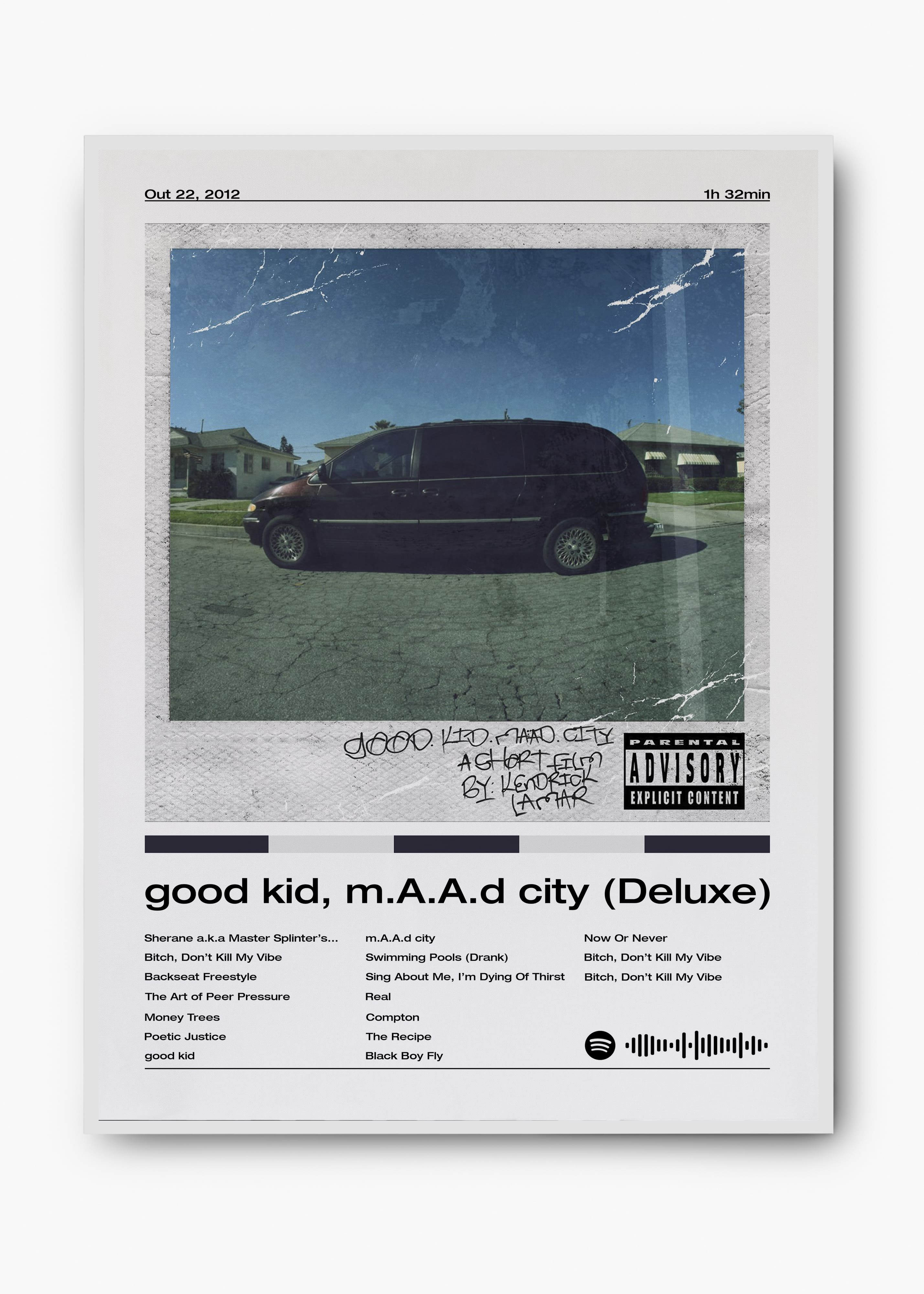 Quadro Kendrick Lamar Good Kid, M.A.A.D City (Deluxe)