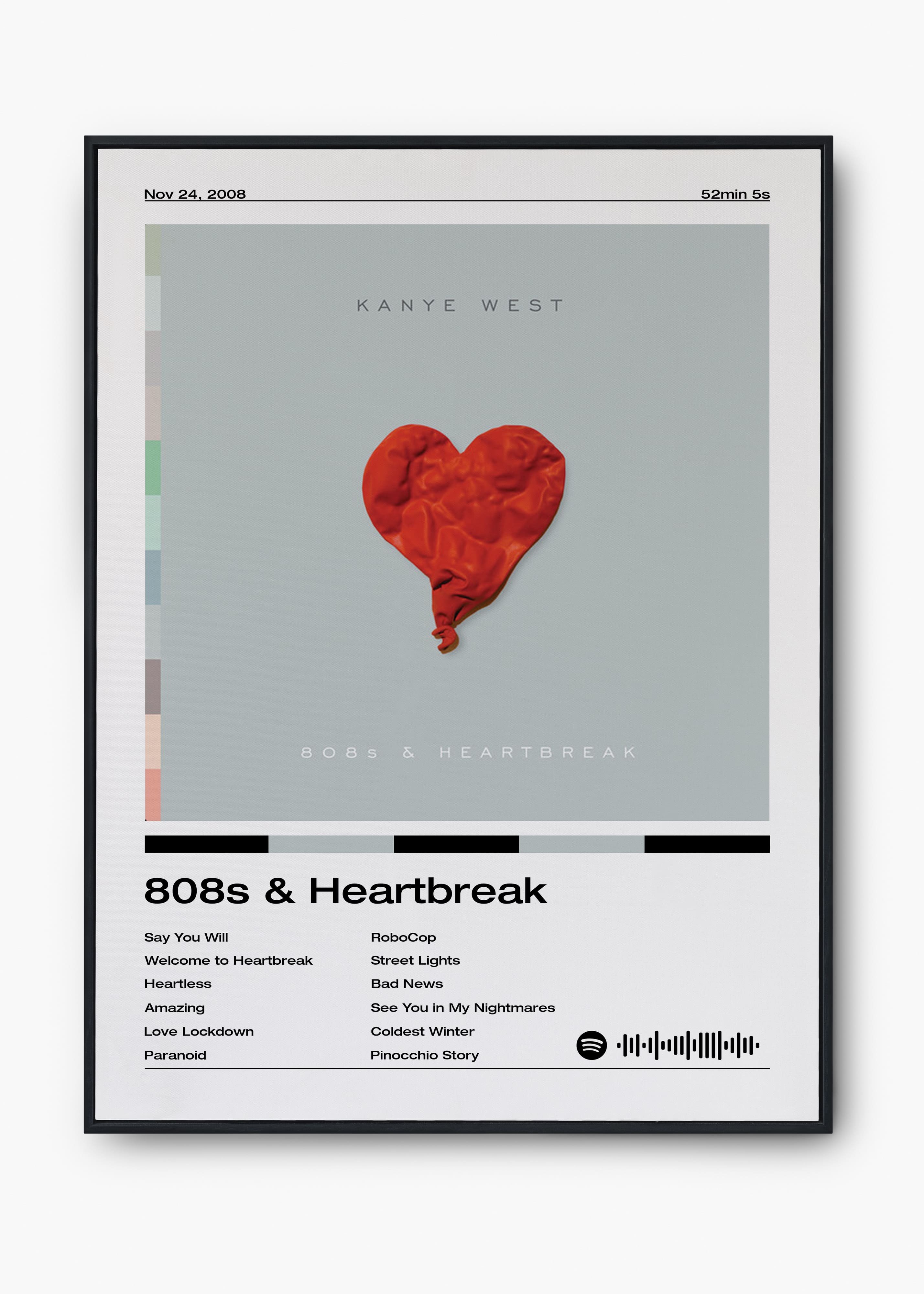 Quadro Kanye West 808s & Heartbreak