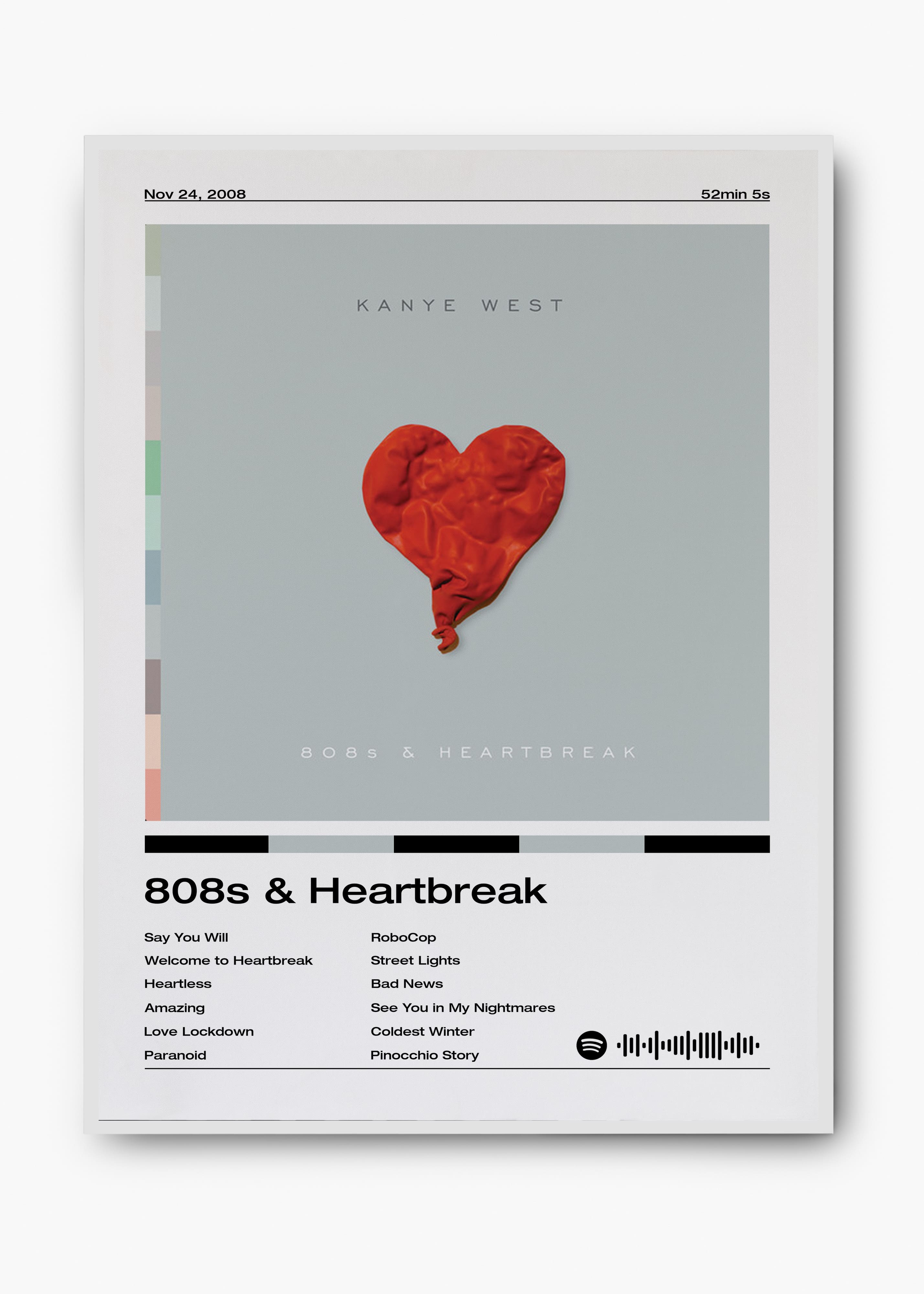 Quadro Kanye West 808s & Heartbreak