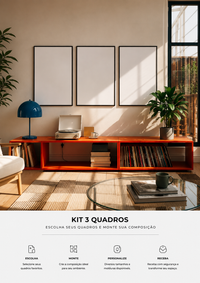 Kit 3 Quadros A Sua Escolha