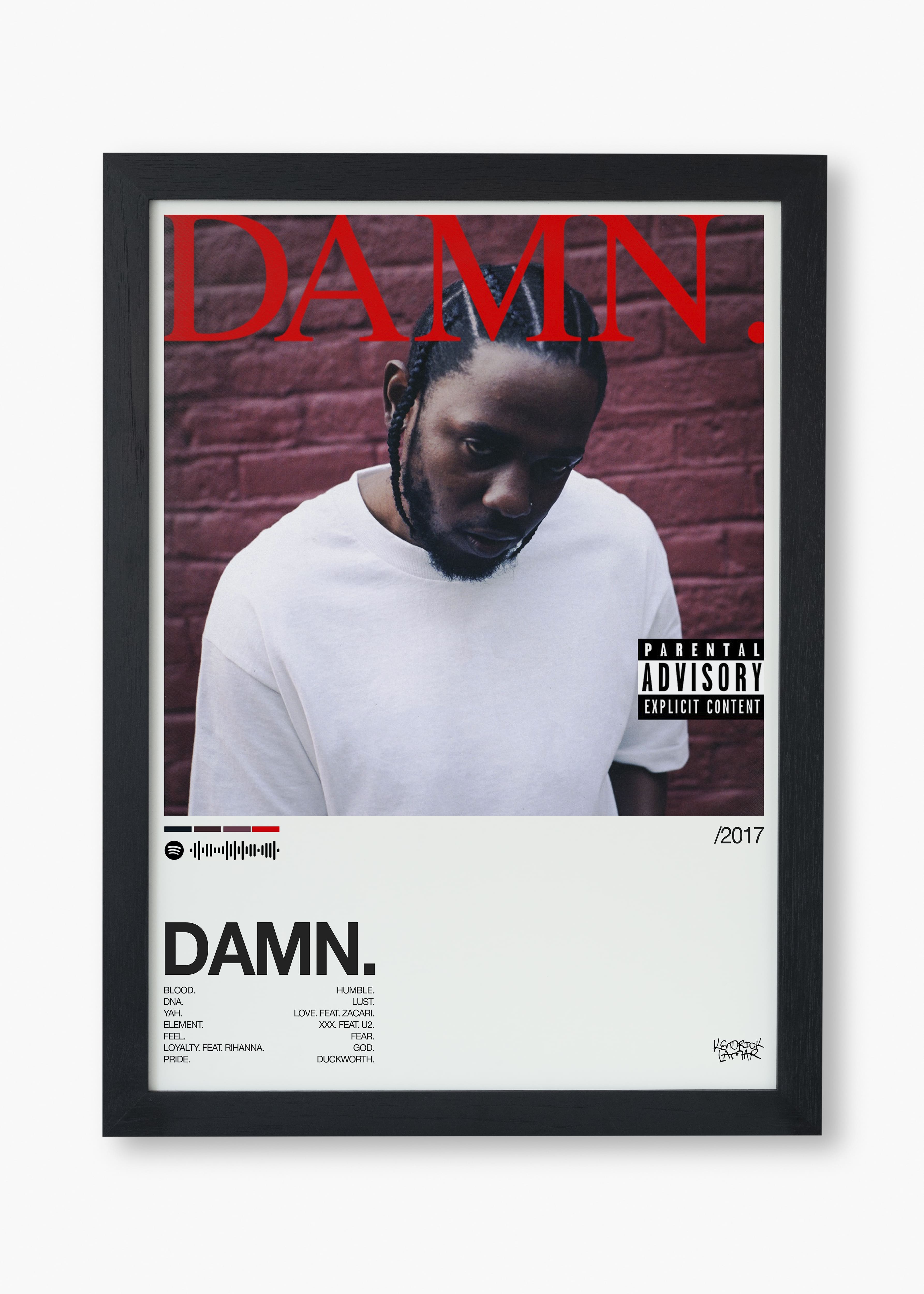 Quadro Kendrick Lamar Damn.