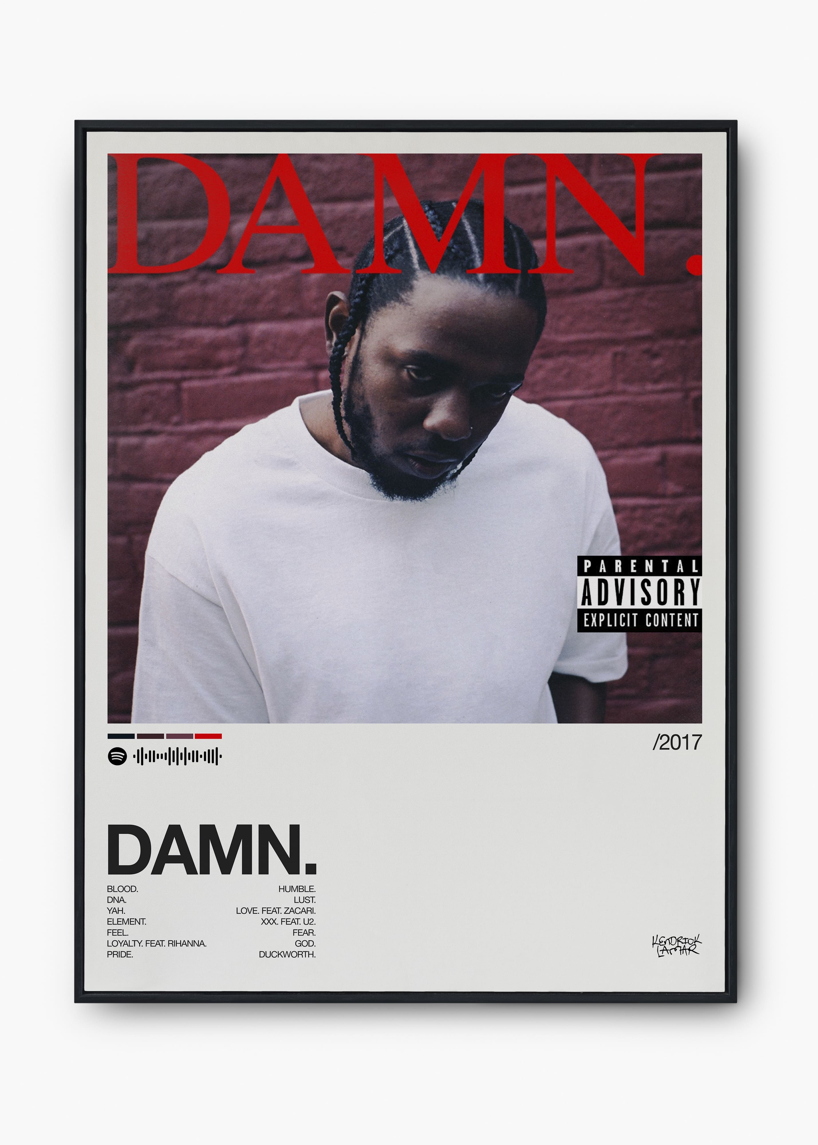 Quadro Kendrick Lamar Damn.