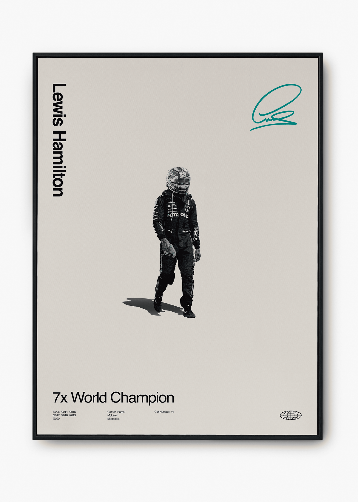 Quadro Lewis Hamilton World Champion