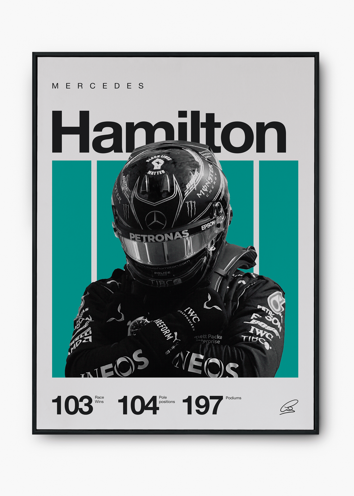 Quadro Lewis Hamilton F1