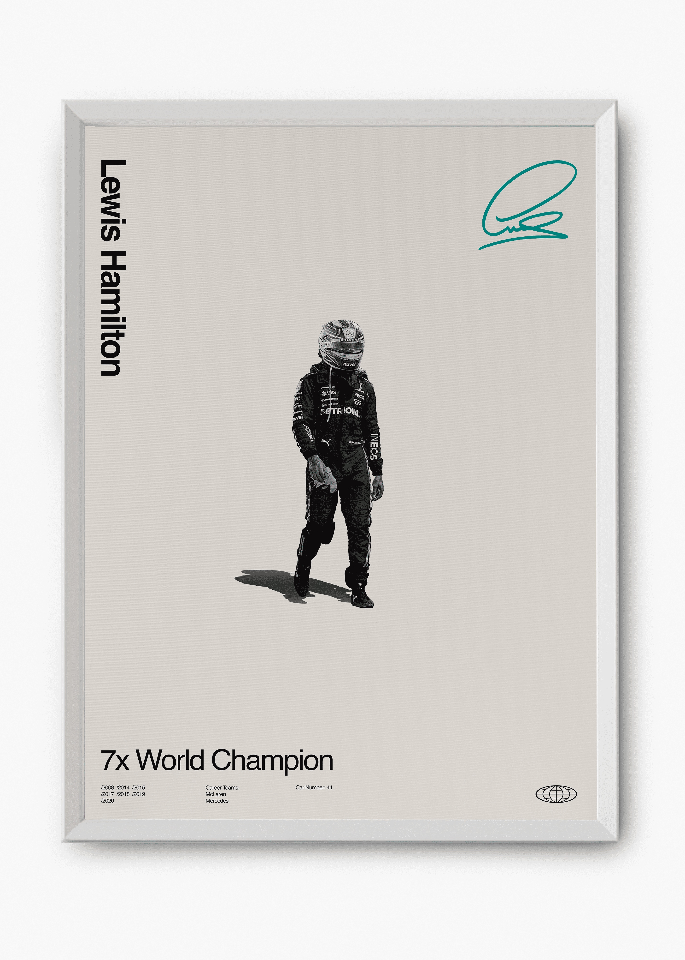Quadro Lewis Hamilton World Champion