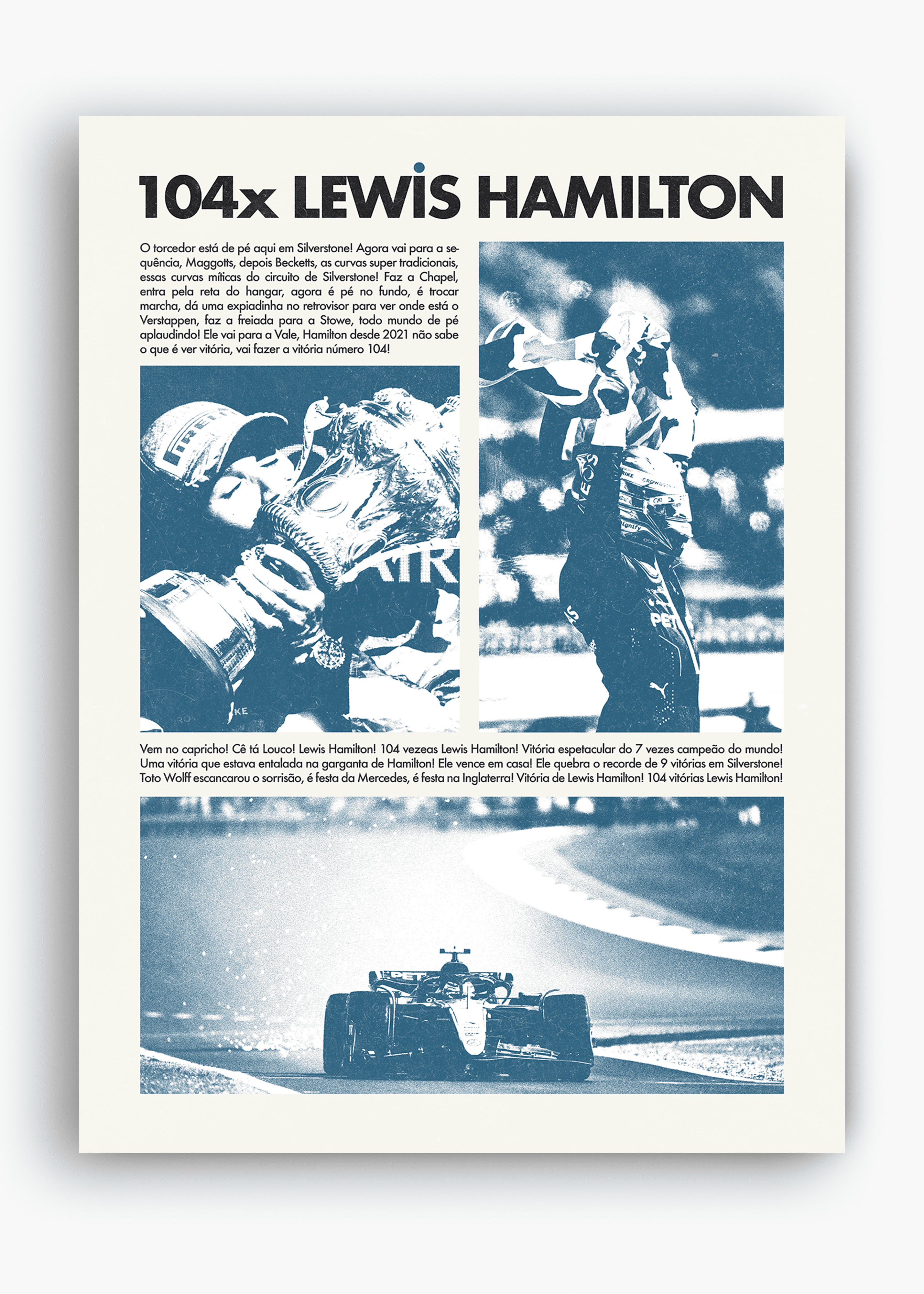 Quadro Lewis Hamilton Silverstone