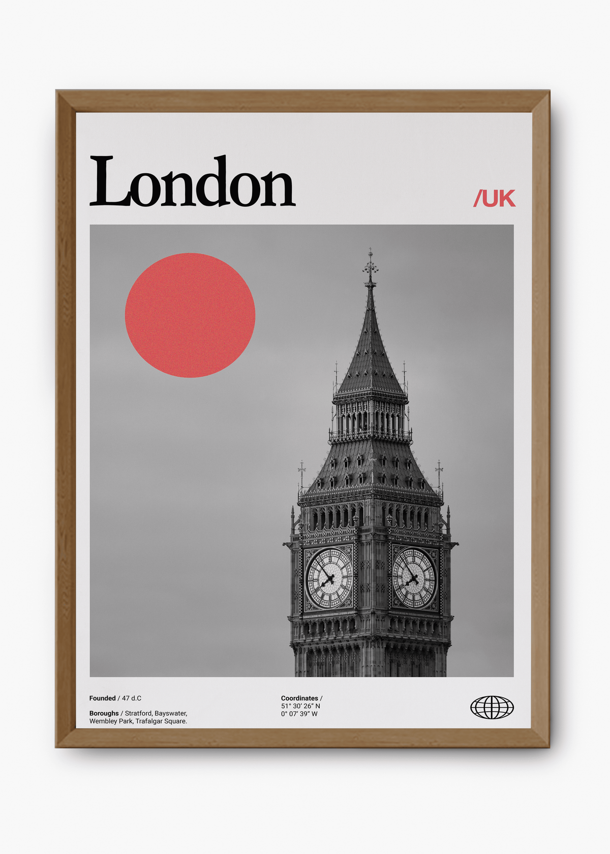 Quadro decorativo Londres City — arte de cidade para parede | Cübe Quadros