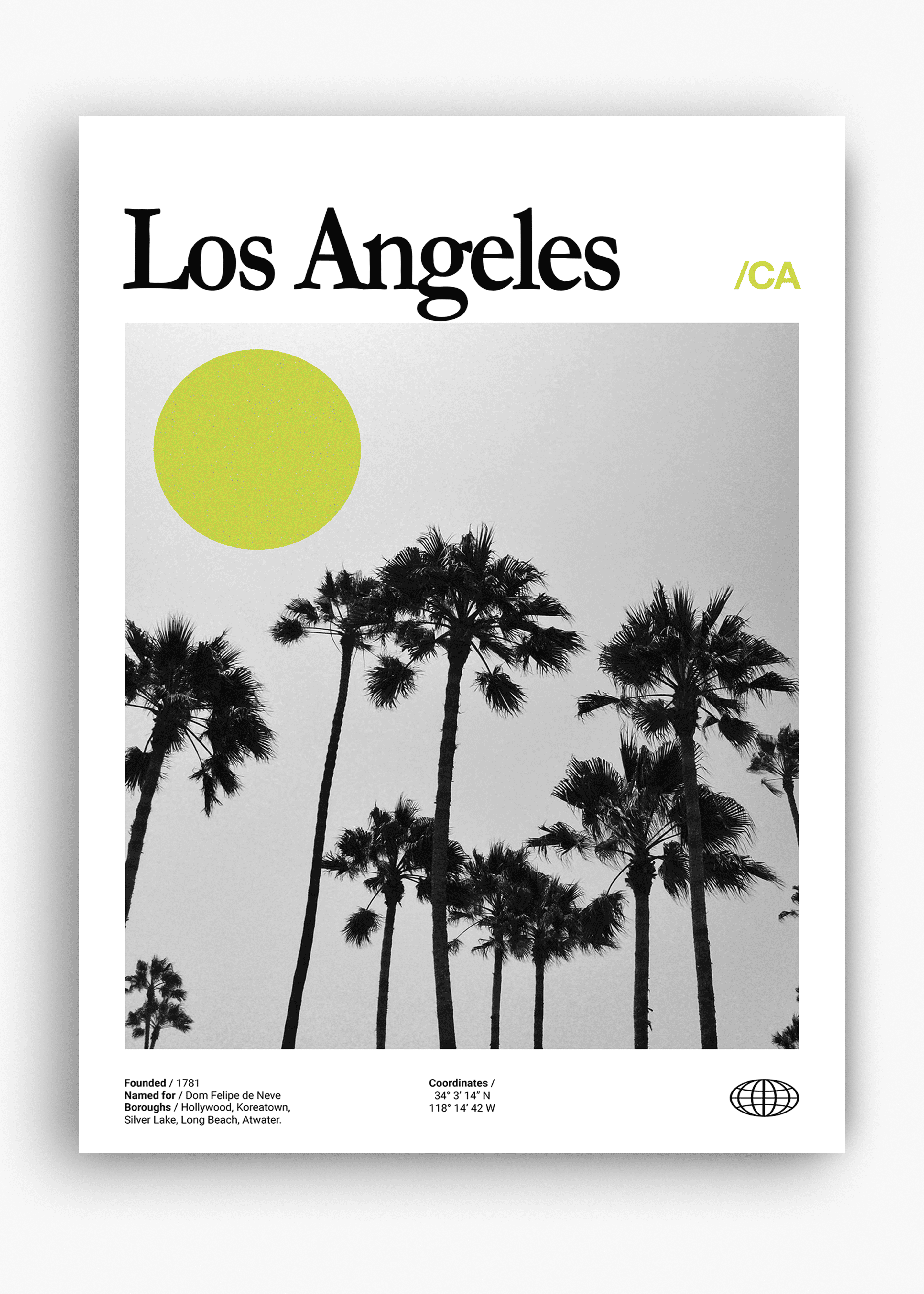 Quadro decorativo Los Angeles City — arte de cidade para parede | Cübe Quadros