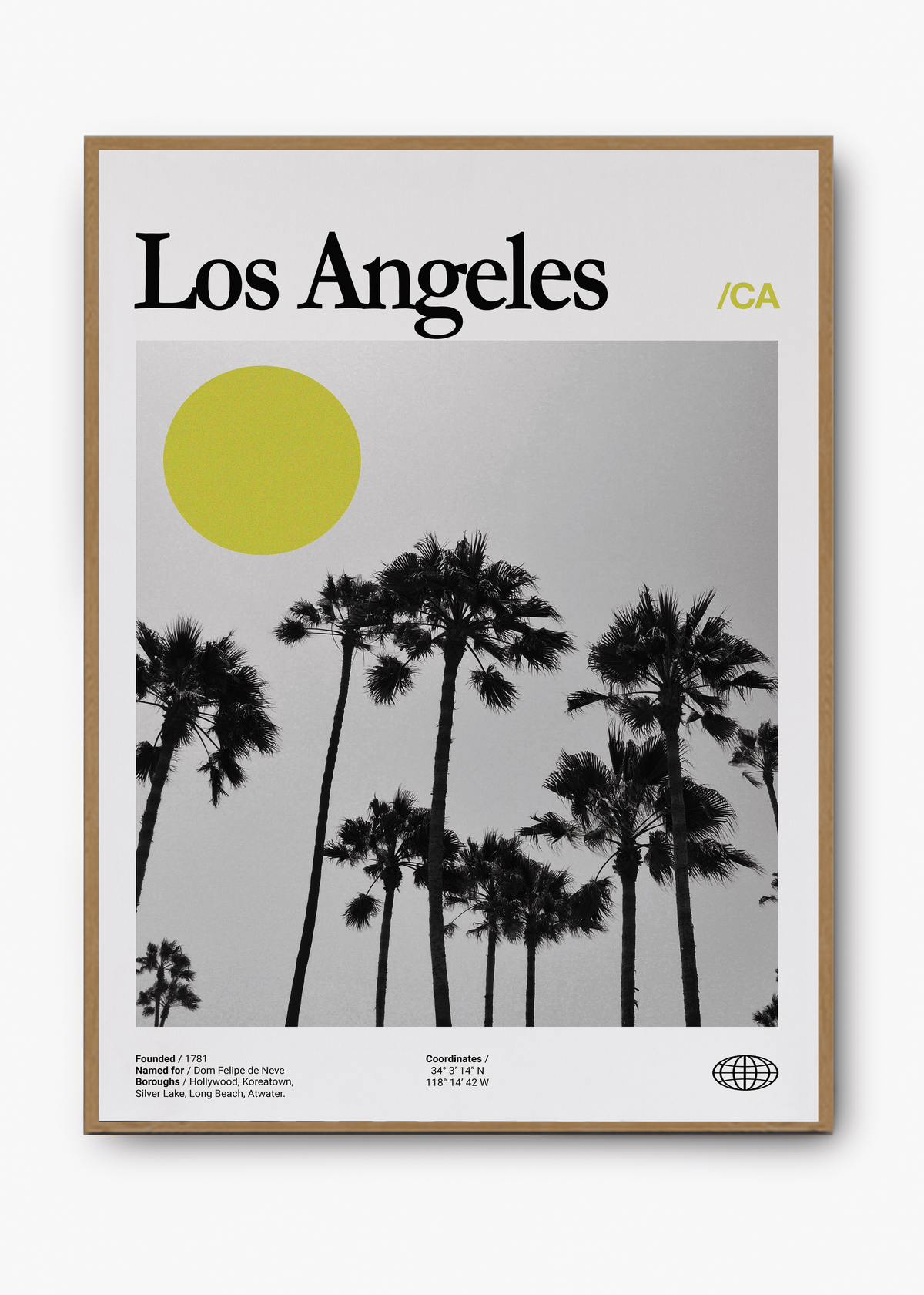 Quadro decorativo Los Angeles City — arte de cidade para parede | Cübe Quadros