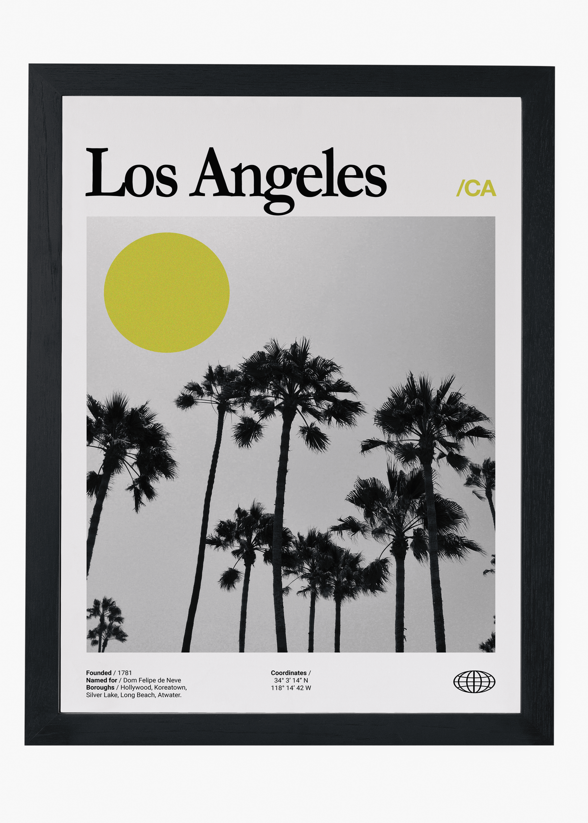 Quadro decorativo Los Angeles City — arte de cidade para parede | Cübe Quadros