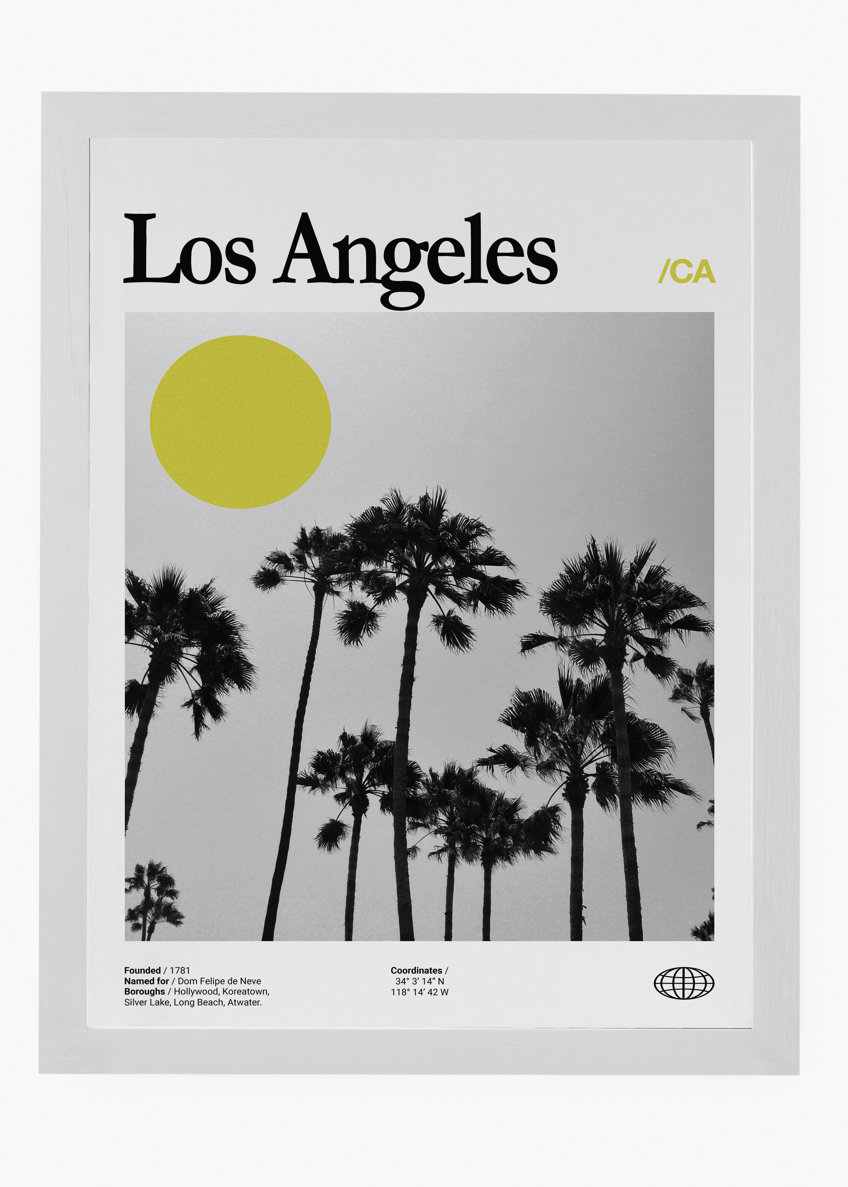 Quadro decorativo Los Angeles City — arte de cidade para parede | Cübe Quadros