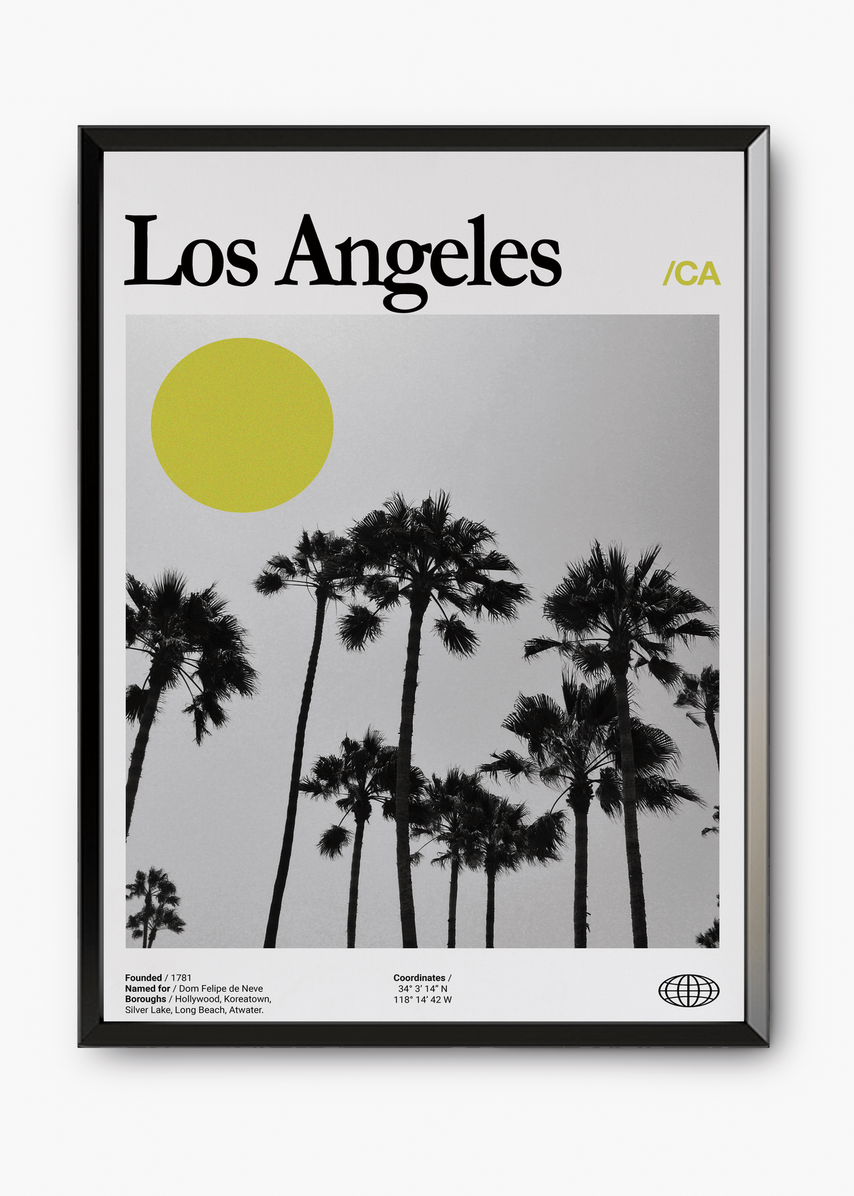 Quadro decorativo Los Angeles City — arte de cidade para parede | Cübe Quadros
