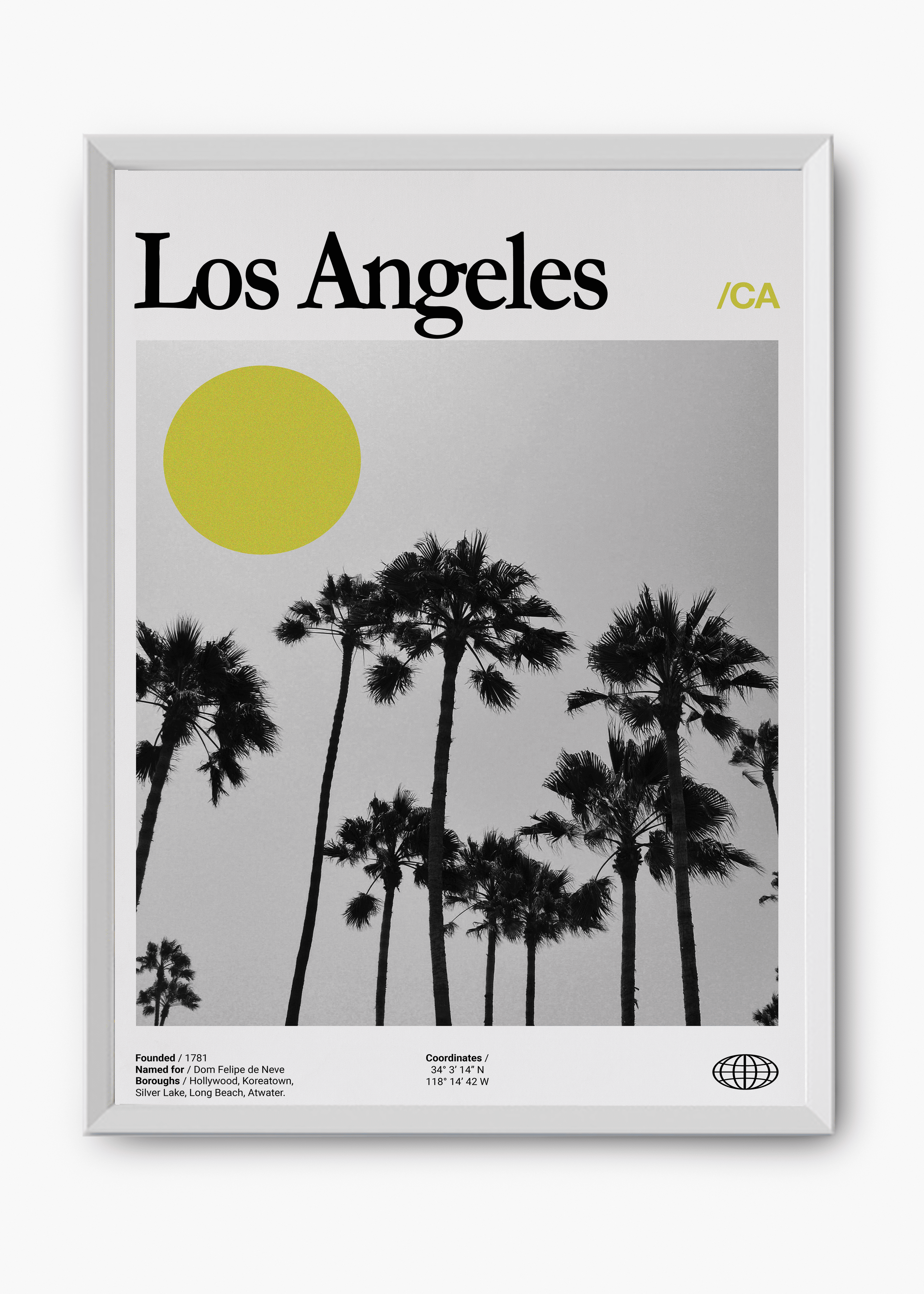 Quadro decorativo Los Angeles City — arte de cidade para parede | Cübe Quadros