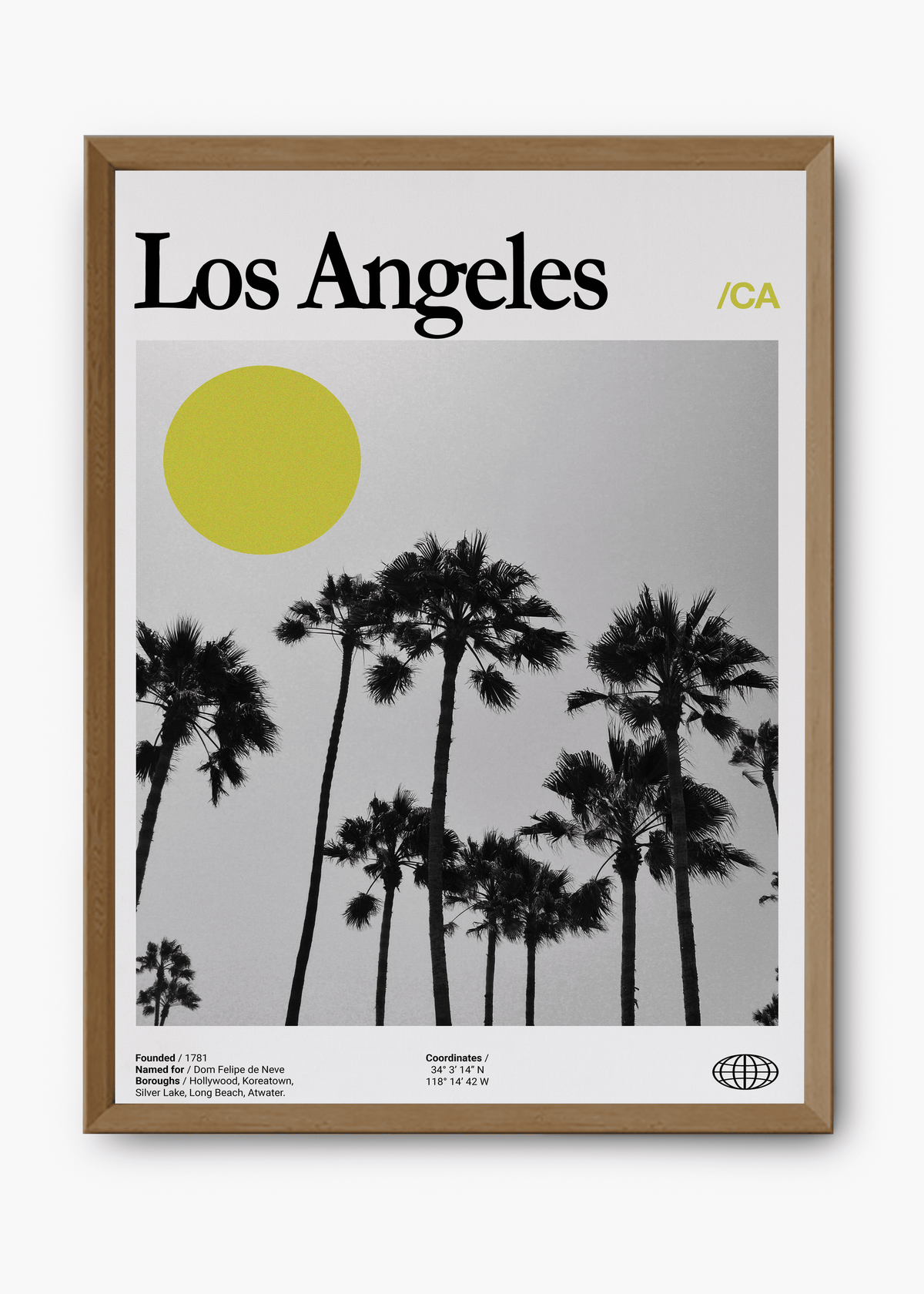 Quadro decorativo Los Angeles City — arte de cidade para parede | Cübe Quadros