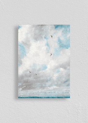 Quadro Pássaros sob o Mar