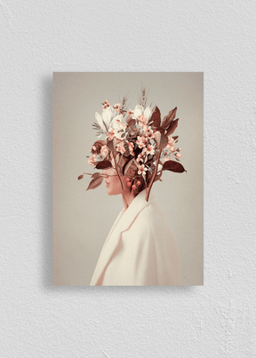 Quadro Mulher com Flores