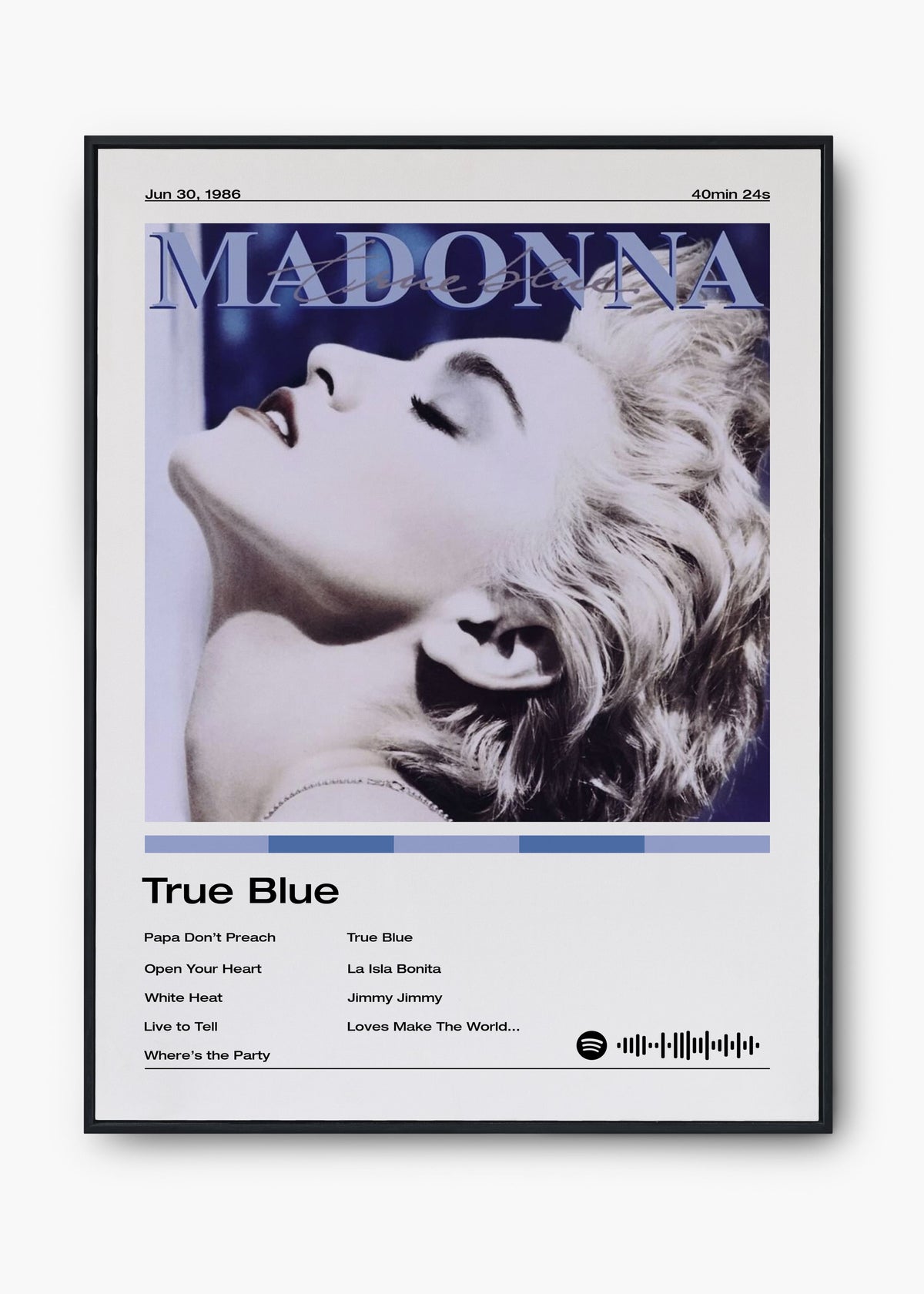 Quadro Madonna True Blue