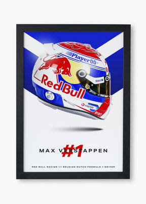 Quadro Capacete Max Verstappen 2024 Fórmula 1