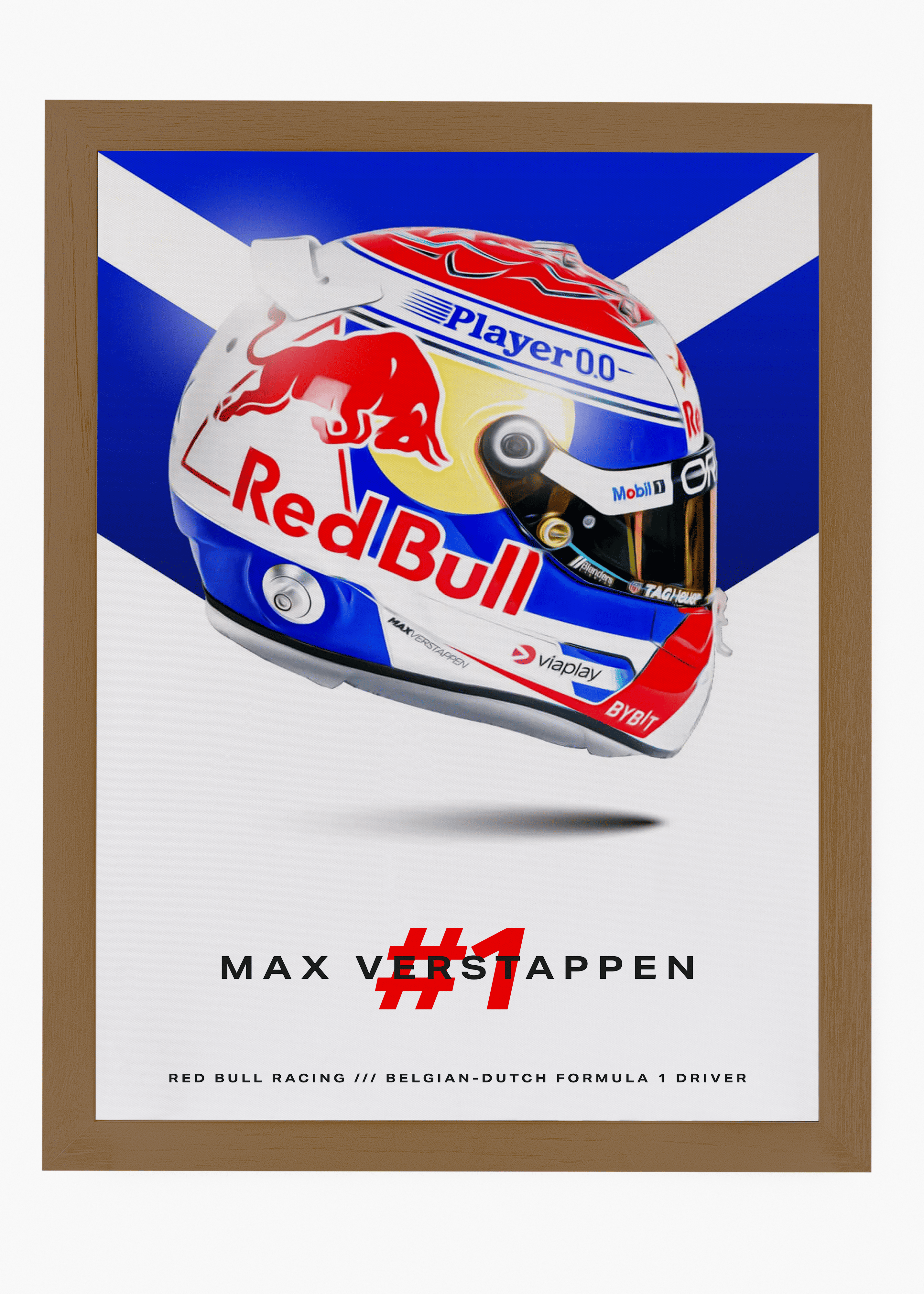 Quadro decorativo Max Verstappen 2024 — arte de automobilismo para parede | Cübe Quadros