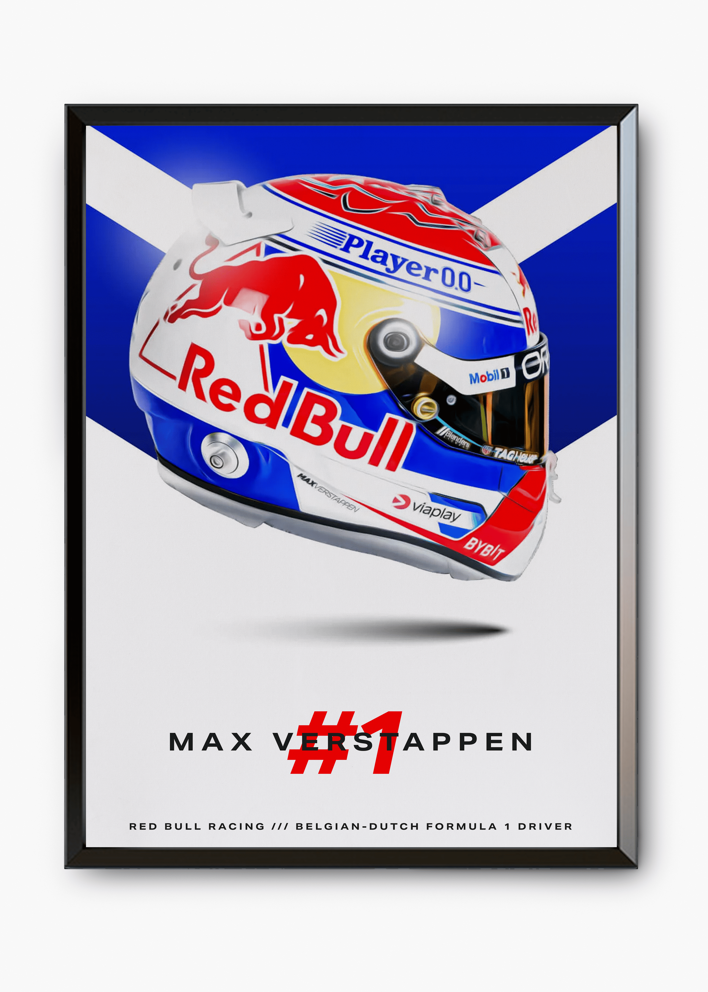 Quadro decorativo Max Verstappen 2024 — arte de automobilismo para parede | Cübe Quadros
