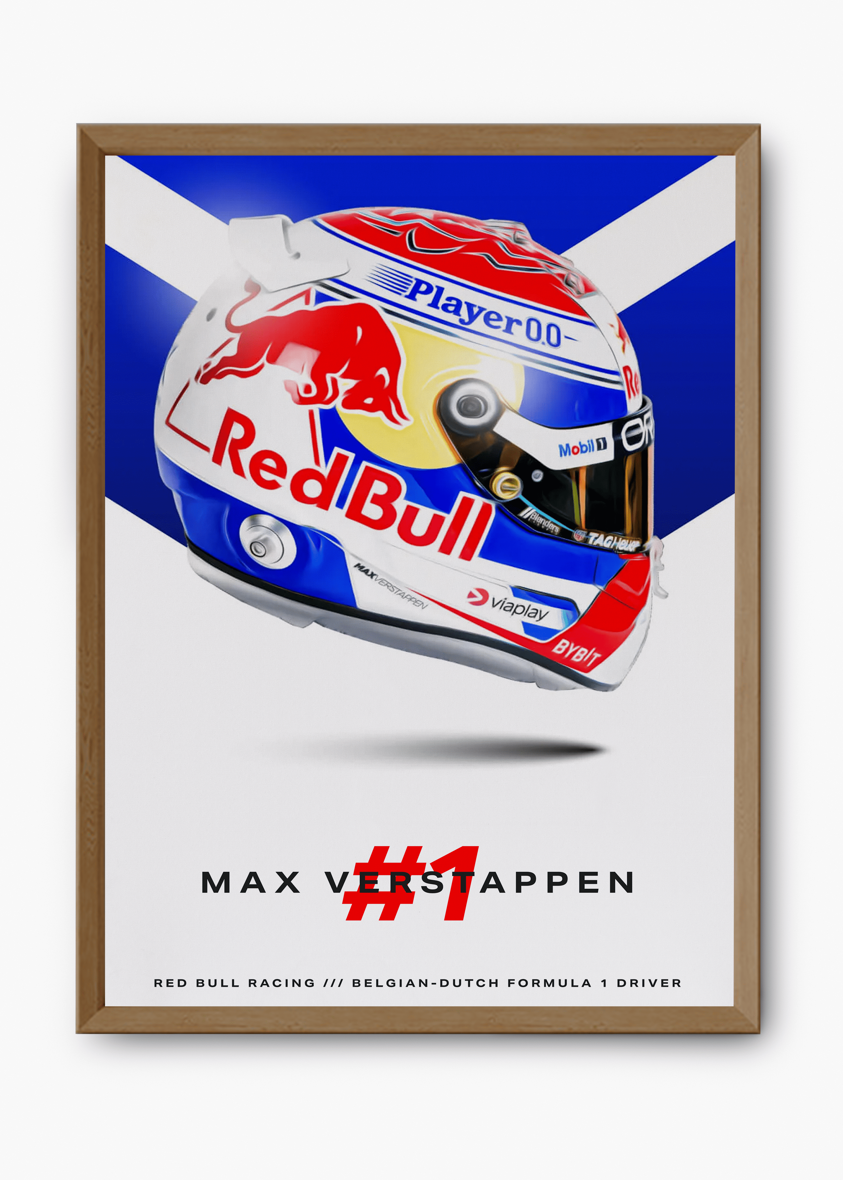 Quadro decorativo Max Verstappen 2024 — arte de automobilismo para parede | Cübe Quadros
