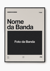 Quadro Personalizável - Banda