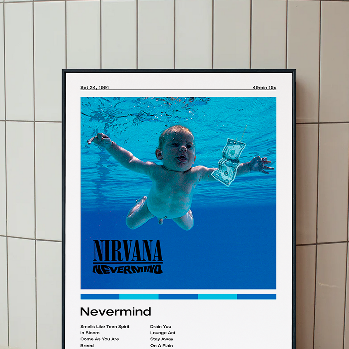 Nirvana LEGO® Minifigure Band Frame – Mrs Crazy Creations, image size:1200x1200