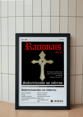 Quadro Racionais MC Sobrevivendo ao Inferno
