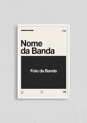 Quadro Personalizável - Banda
