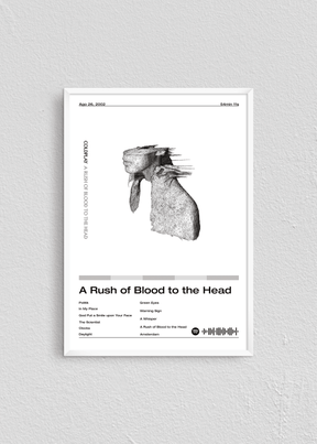 Quadro Coldplay A Rush of Blood to the Head