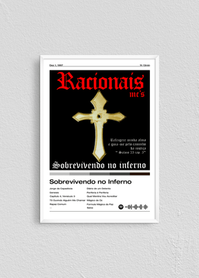 Quadro Racionais MC Sobrevivendo ao Inferno