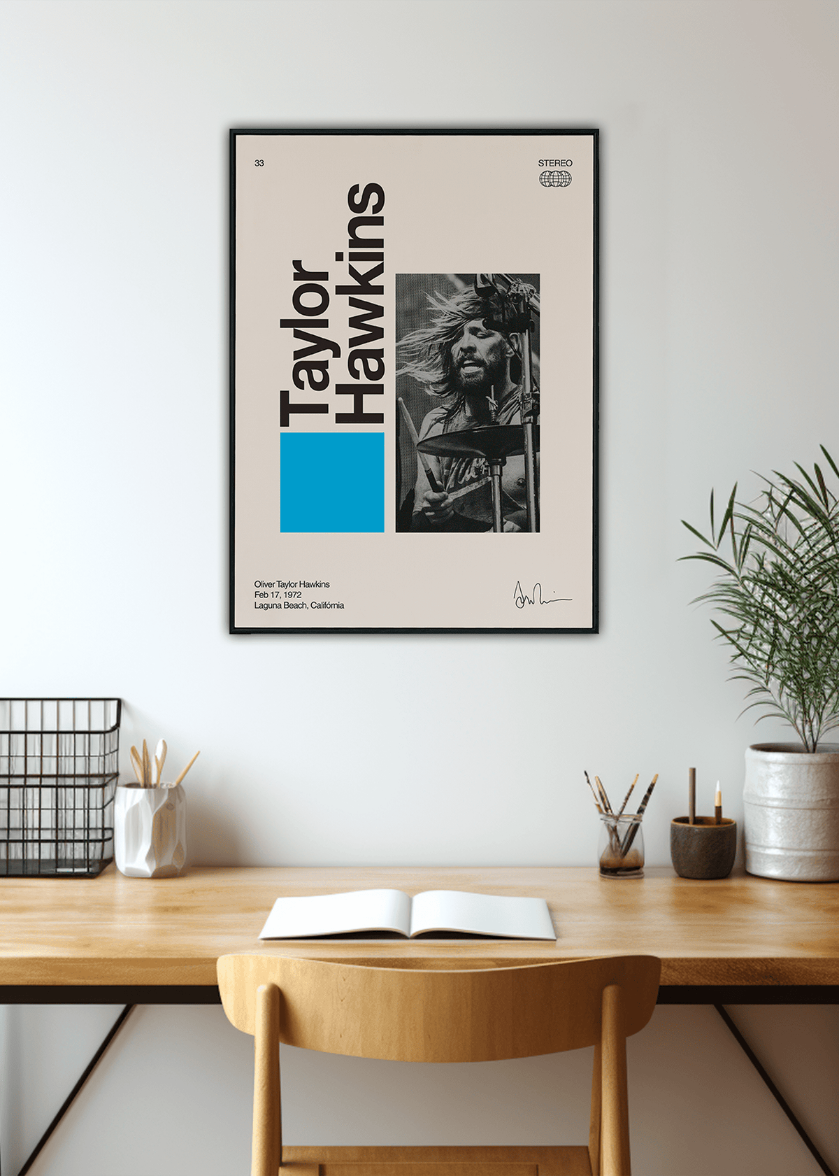 Quadro Signature Taylor Hawkings - Foo Fighters - Outlet