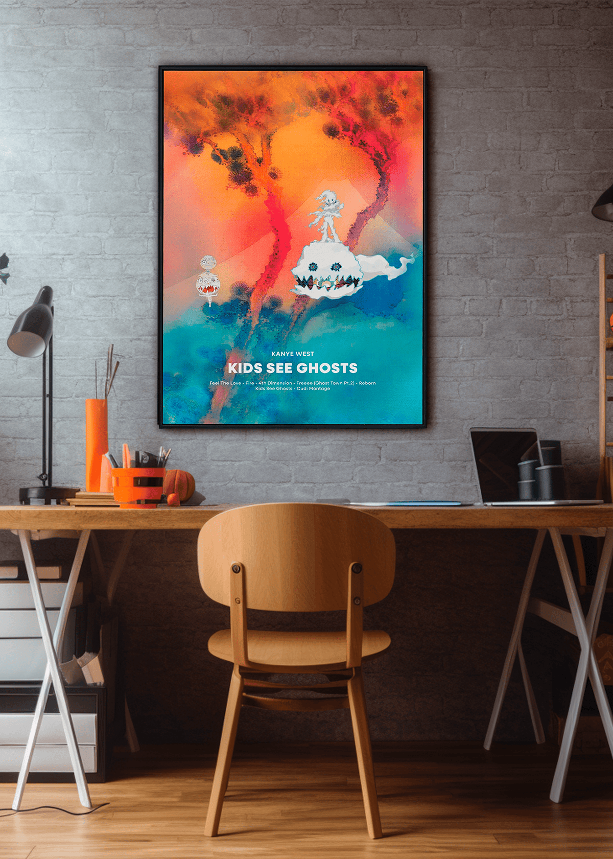 Quadro Kanye West Kids See Ghost Capa