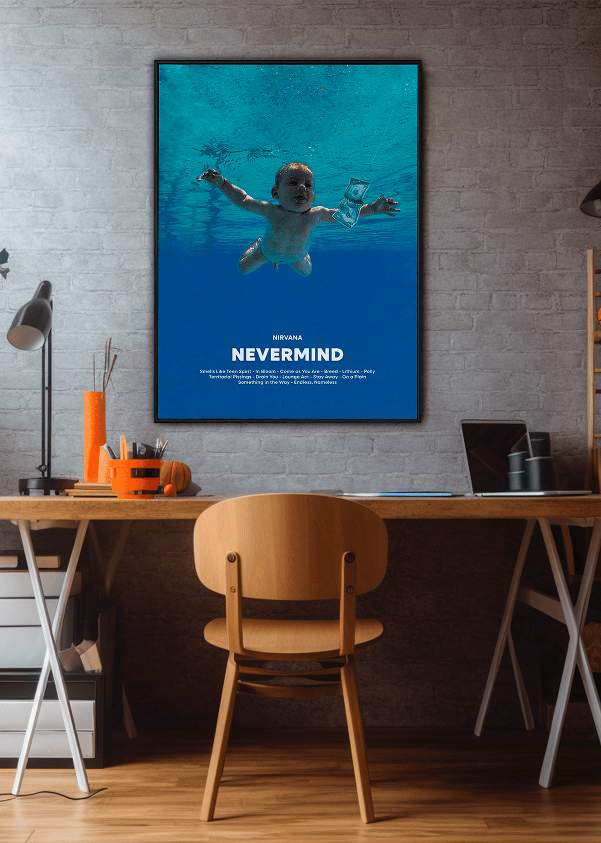 Quadro Nirvana Nevermind Capa