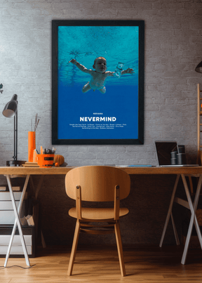Quadro Nirvana Nevermind Capa