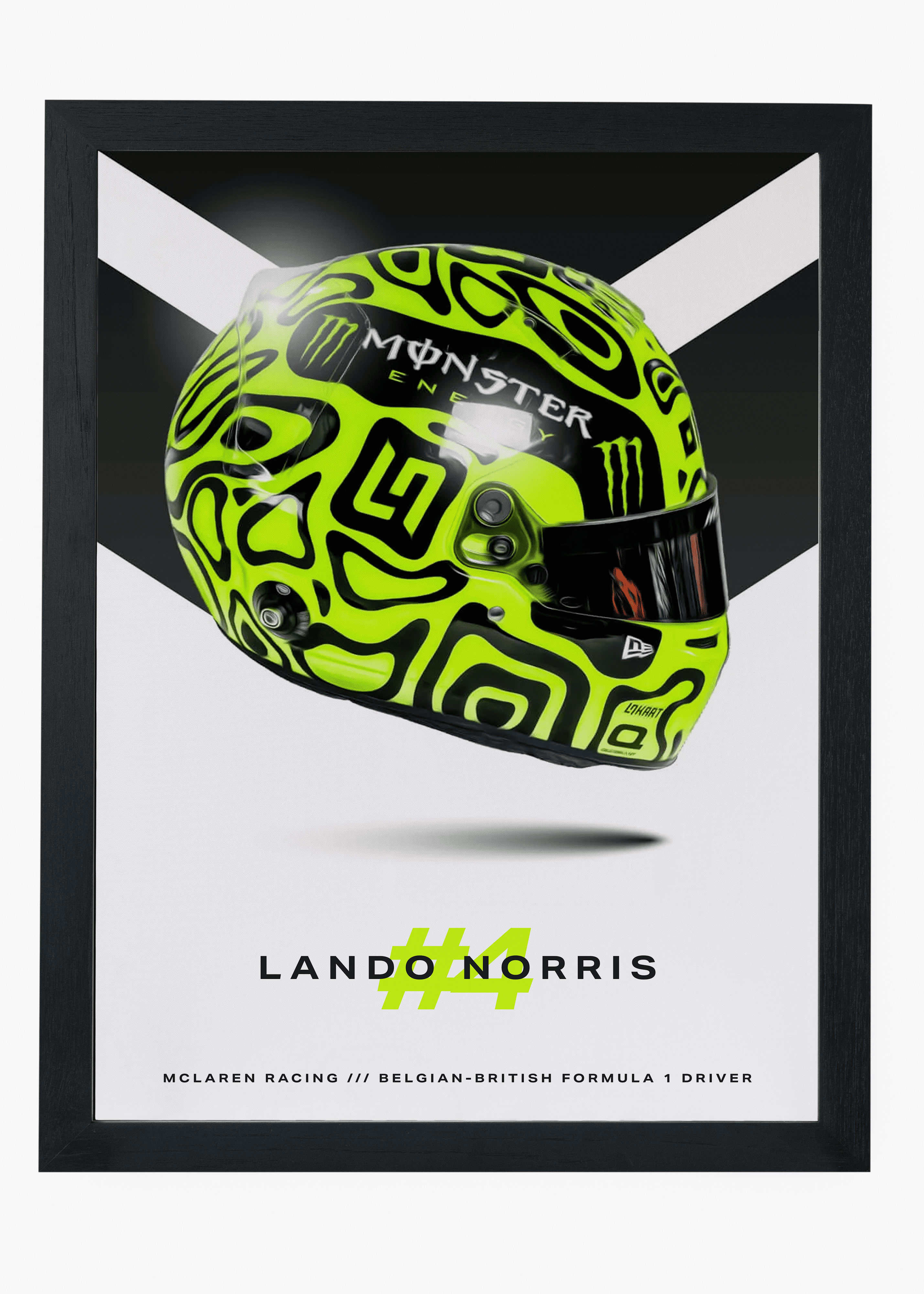 Quadro decorativo Lando Norris 2024 — arte de automobilismo para parede | Cübe Quadros
