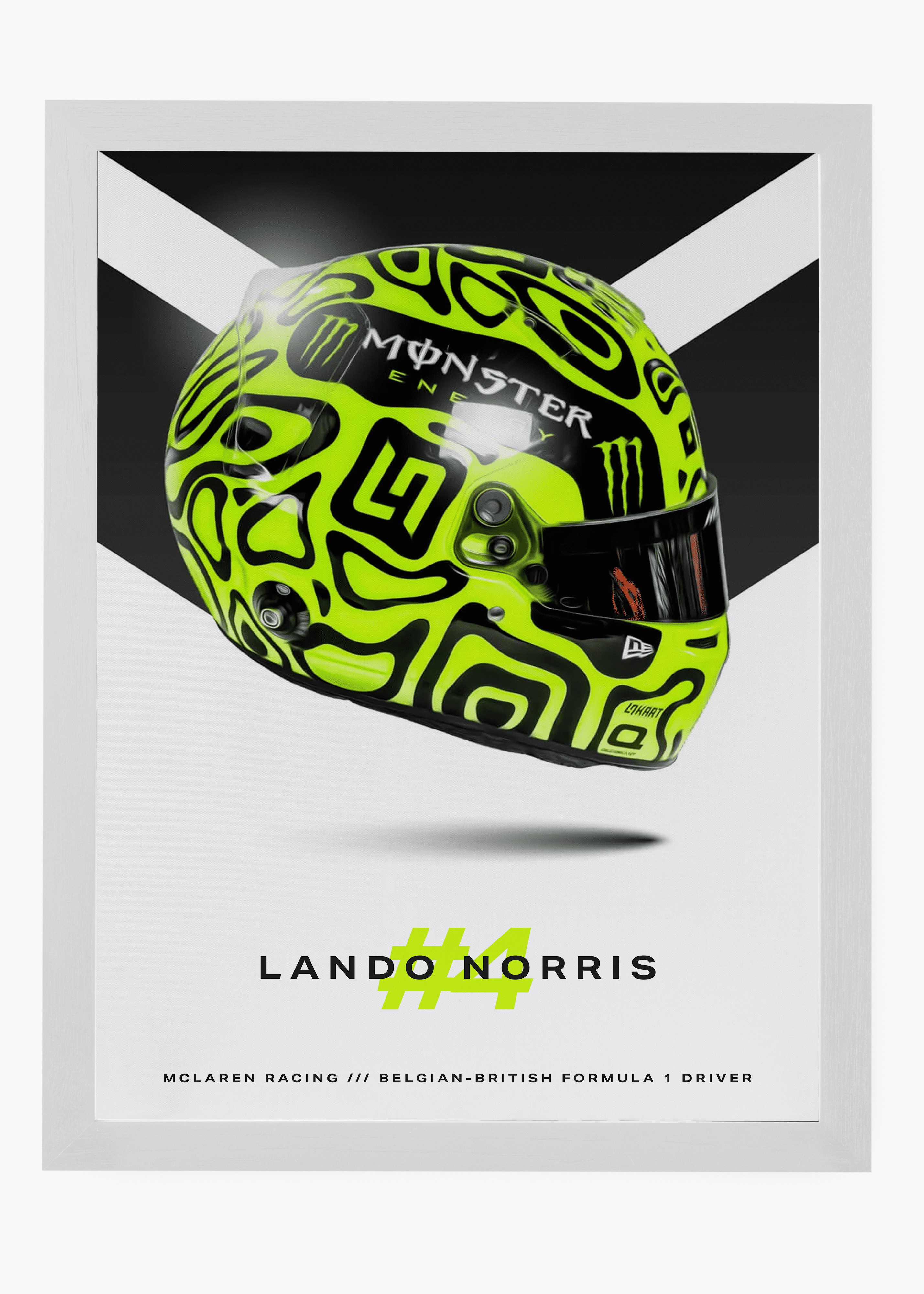 Quadro decorativo Lando Norris 2024 — arte de automobilismo para parede | Cübe Quadros