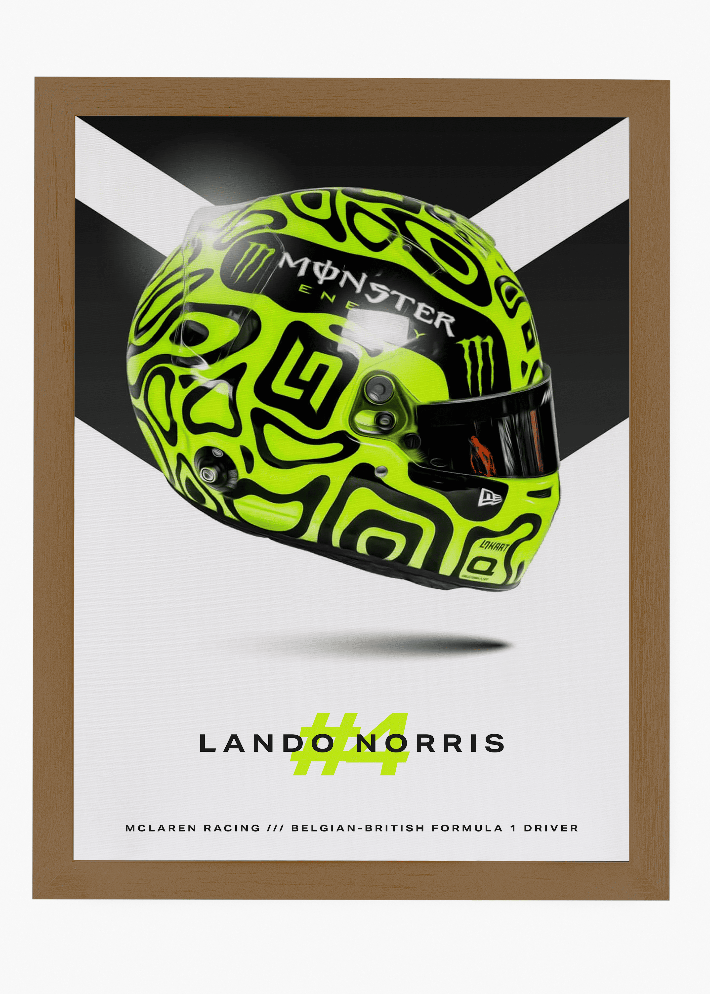 Quadro decorativo Lando Norris 2024 — arte de automobilismo para parede | Cübe Quadros