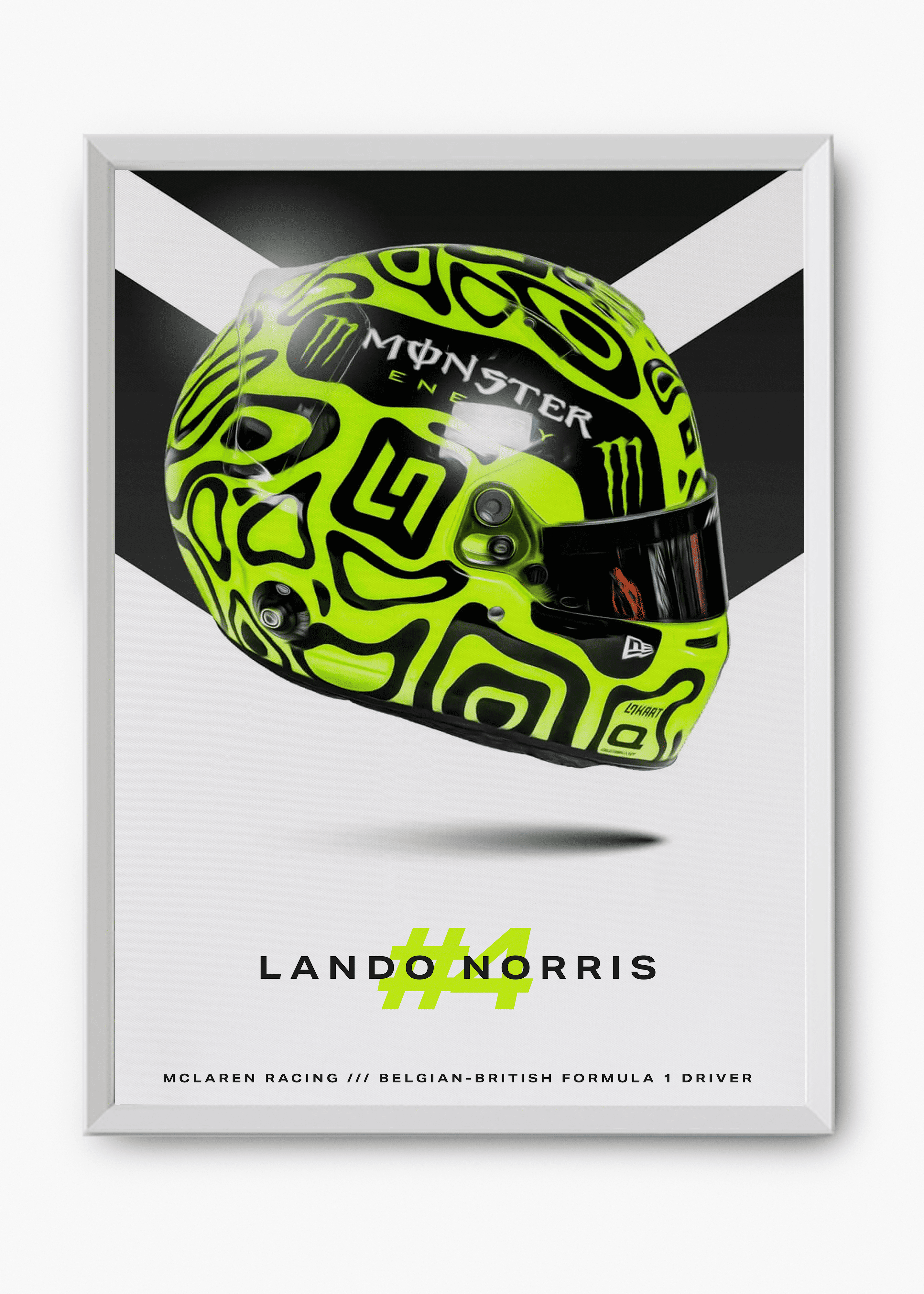 Quadro decorativo Lando Norris 2024 — arte de automobilismo para parede | Cübe Quadros
