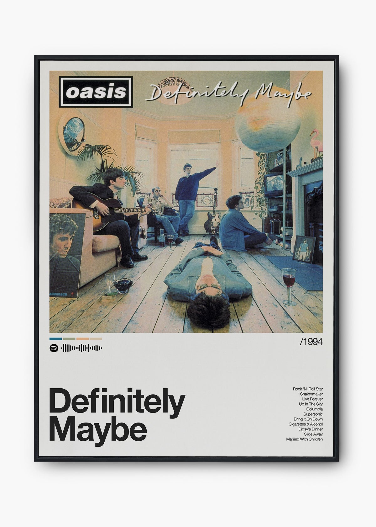Quadro Oasis Definitely Maybe