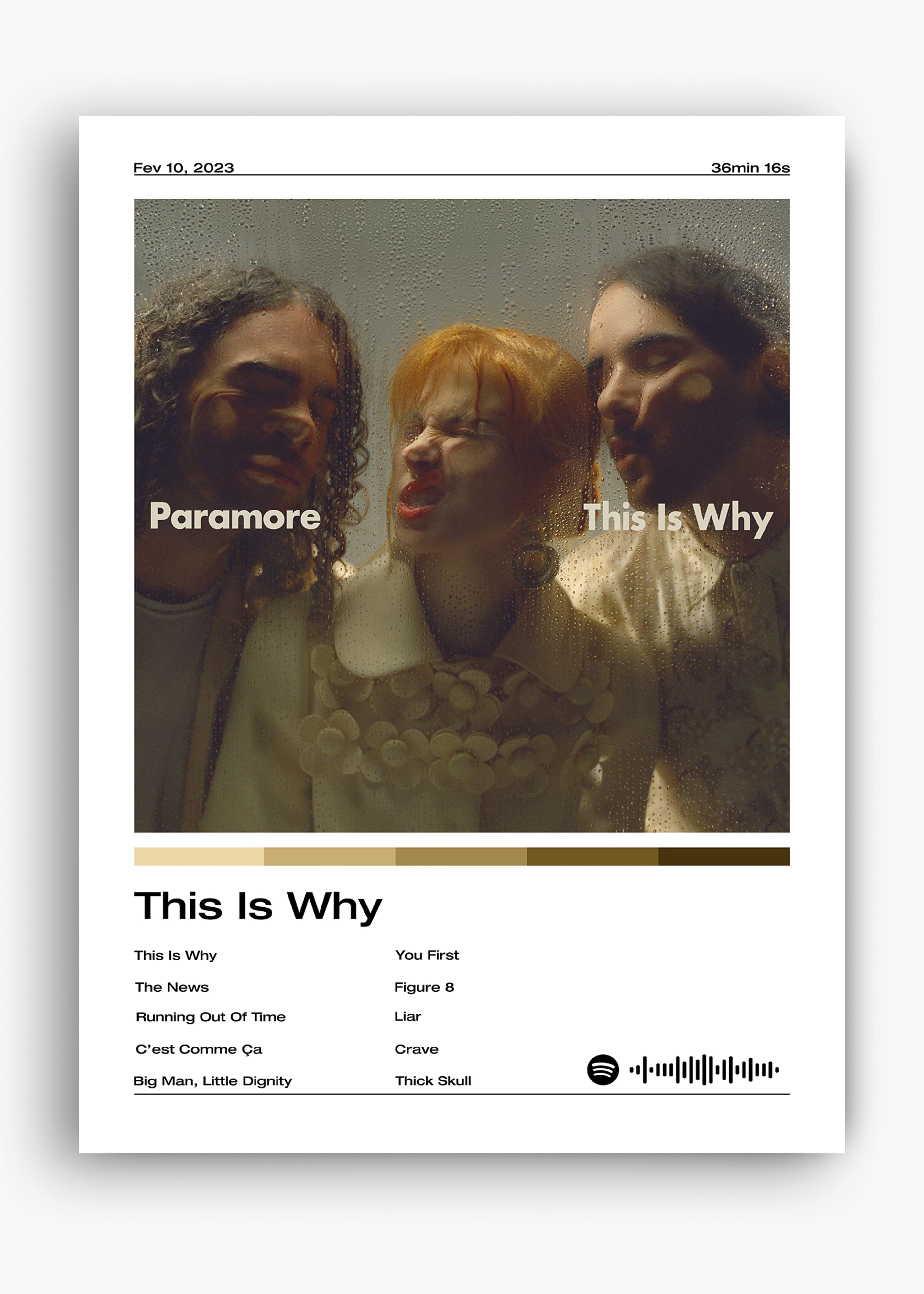 Quadro decorativo Paramore This Is Why — arte de pop rock para parede | Cübe Quadros