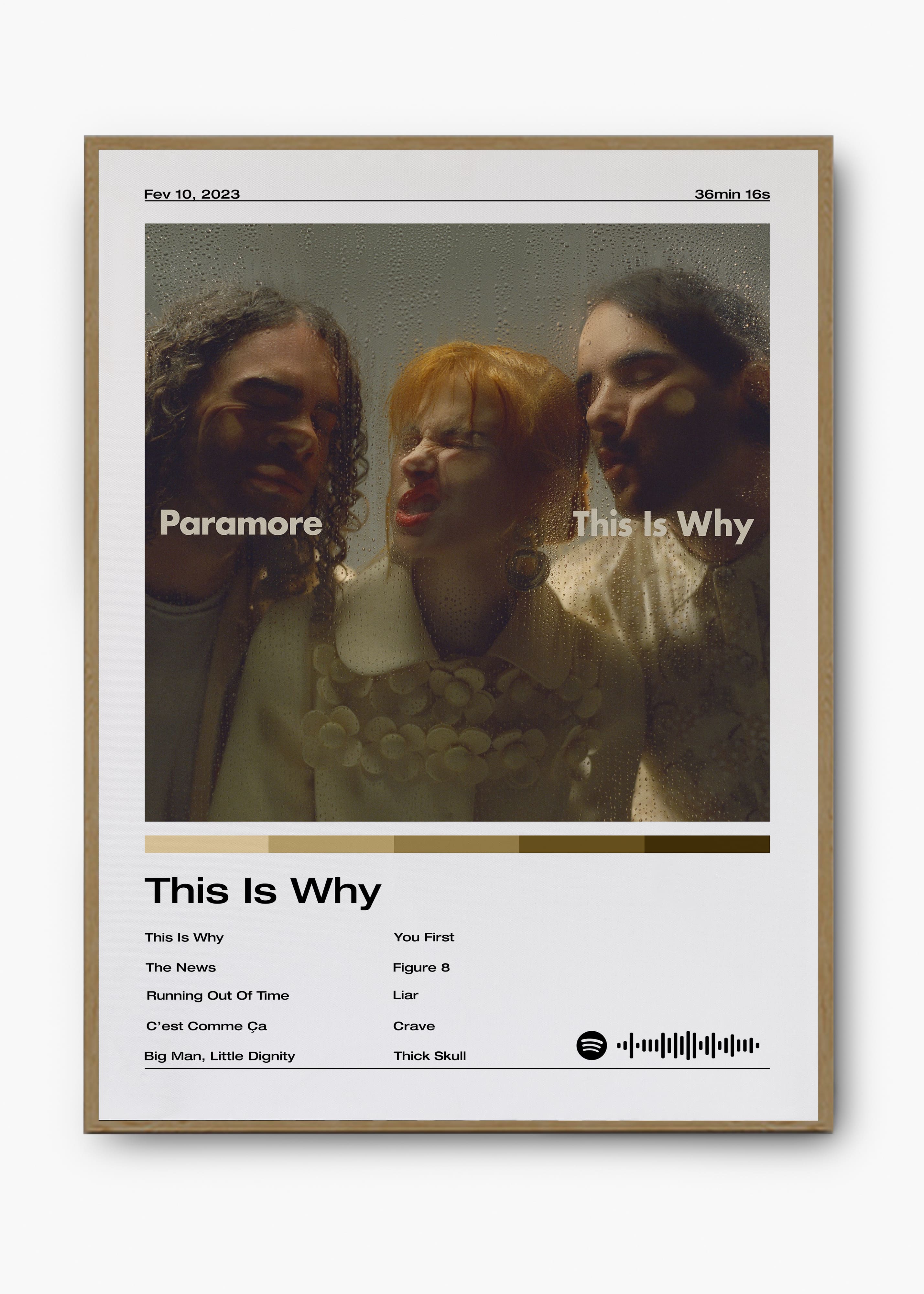 Quadro decorativo Paramore This Is Why — arte de pop rock para parede | Cübe Quadros