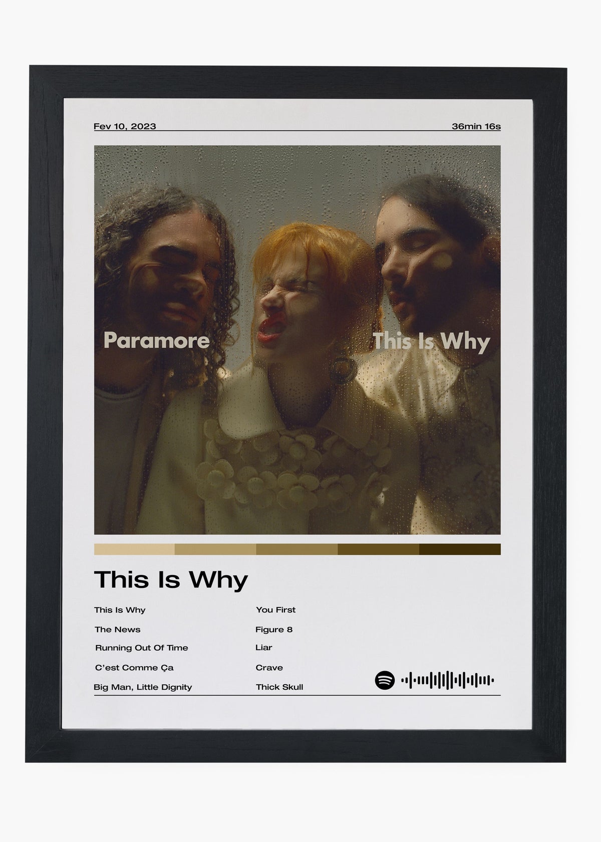 Quadro decorativo Paramore This Is Why — arte de pop rock para parede | Cübe Quadros